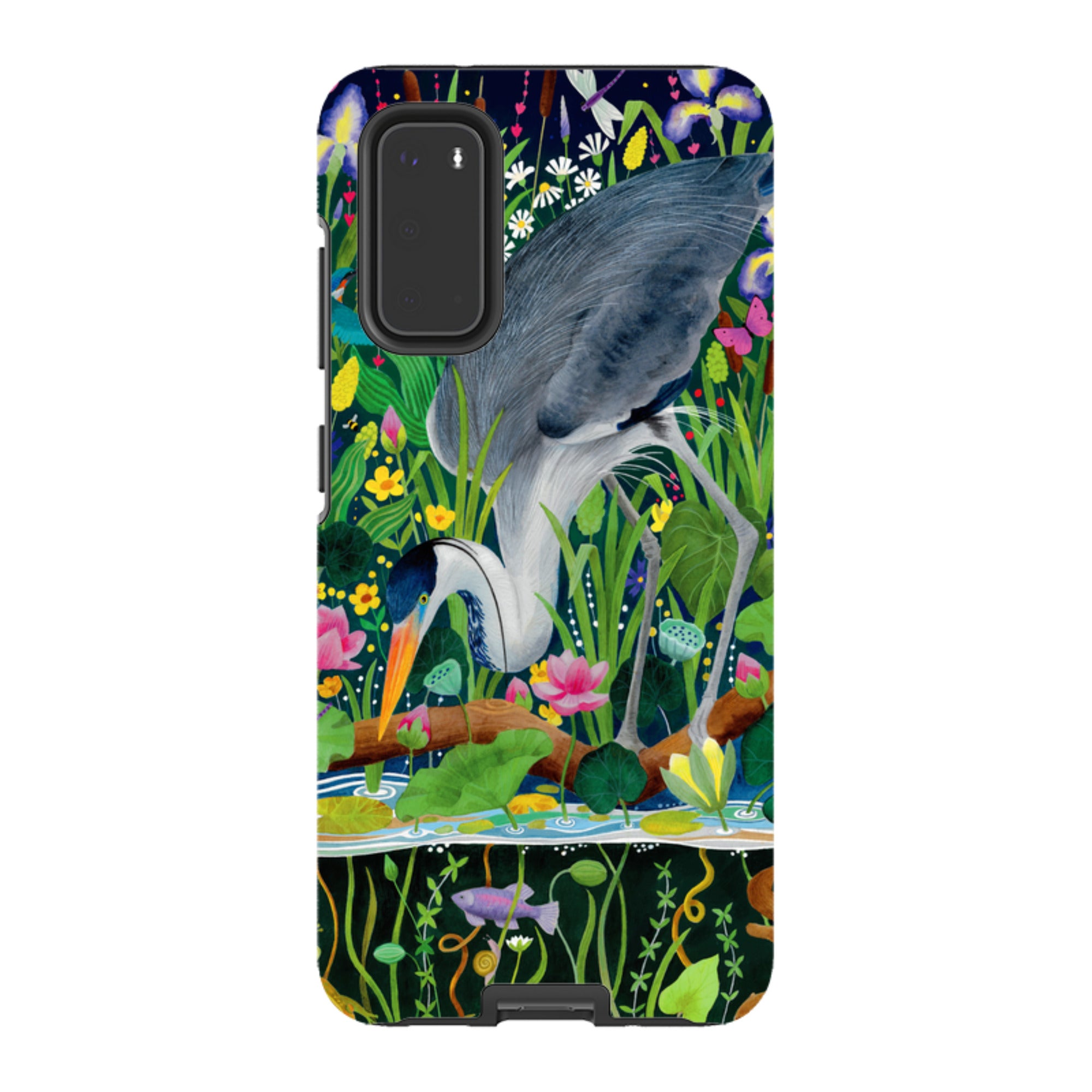 Samsung Tough Case - Heron Fishing By Bex Parkin