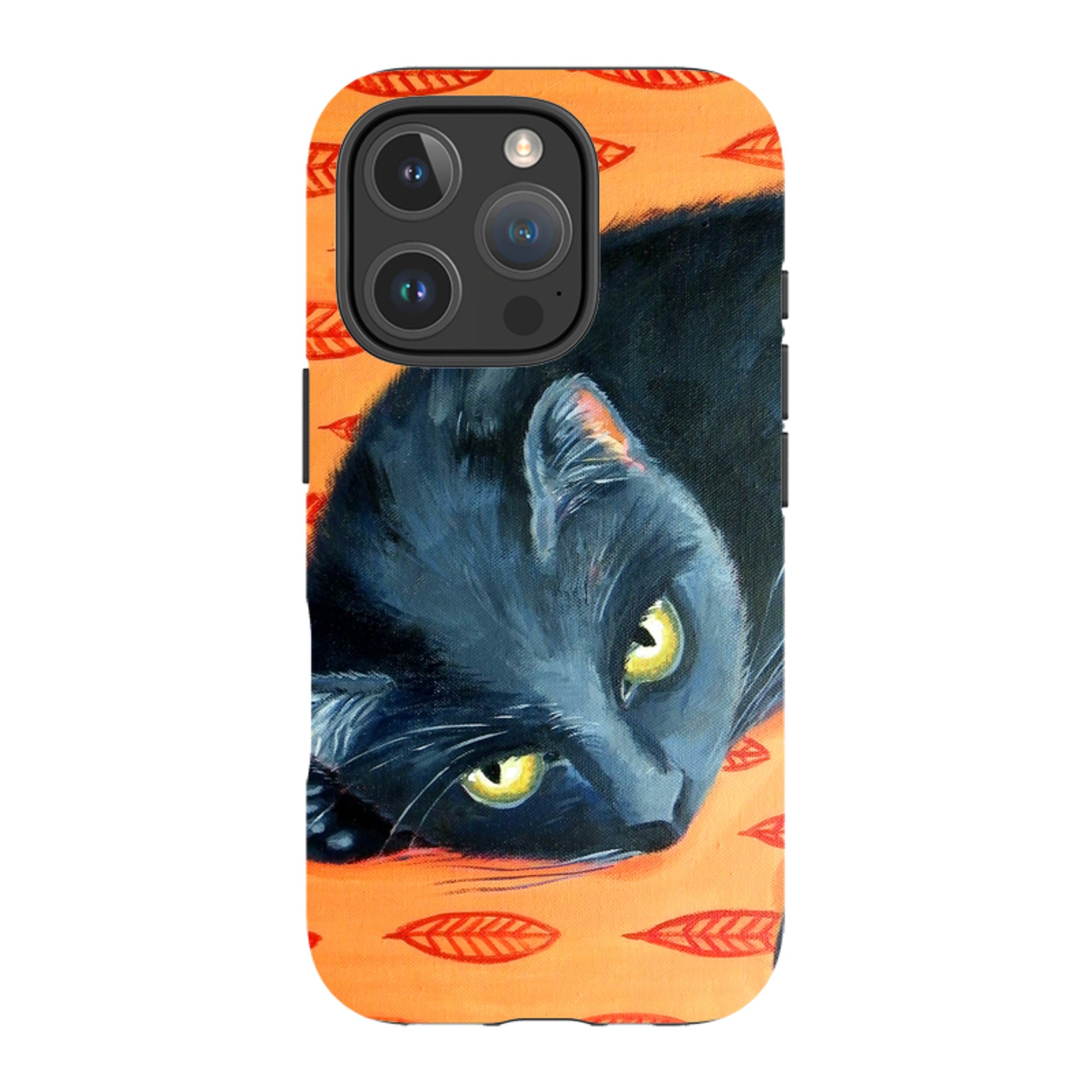 iPhone MagSafe Tough Case - Black Cat By Mary Stubberfield