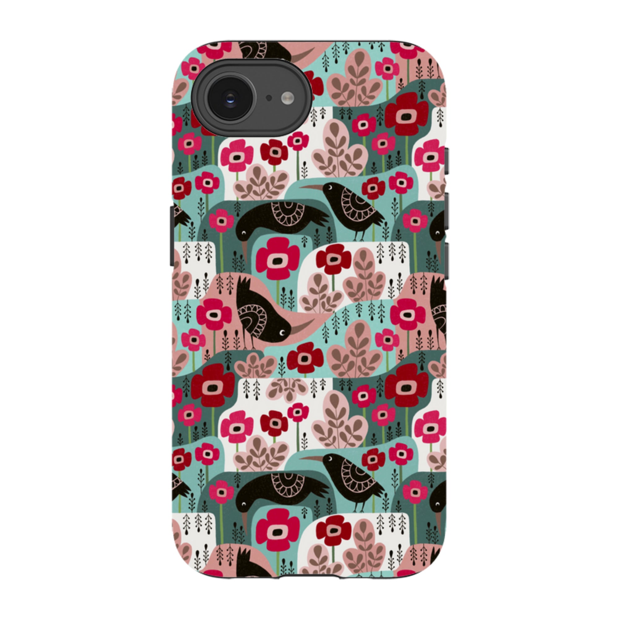 iPhone Tough Case - Poppies And Crow By Suzy Taylor