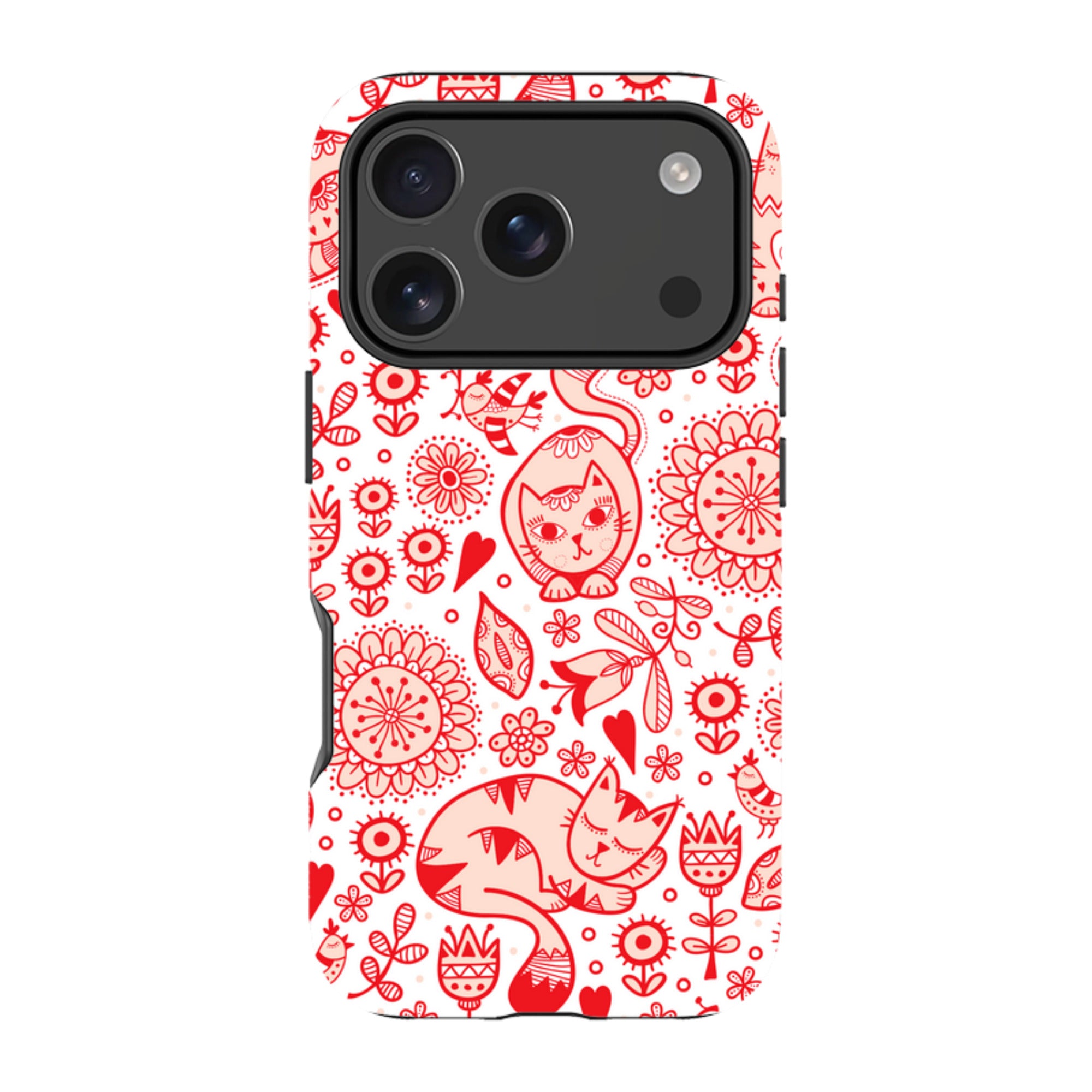 iPhone MagSafe Tough Case -  Red Cats By Suzy Taylor