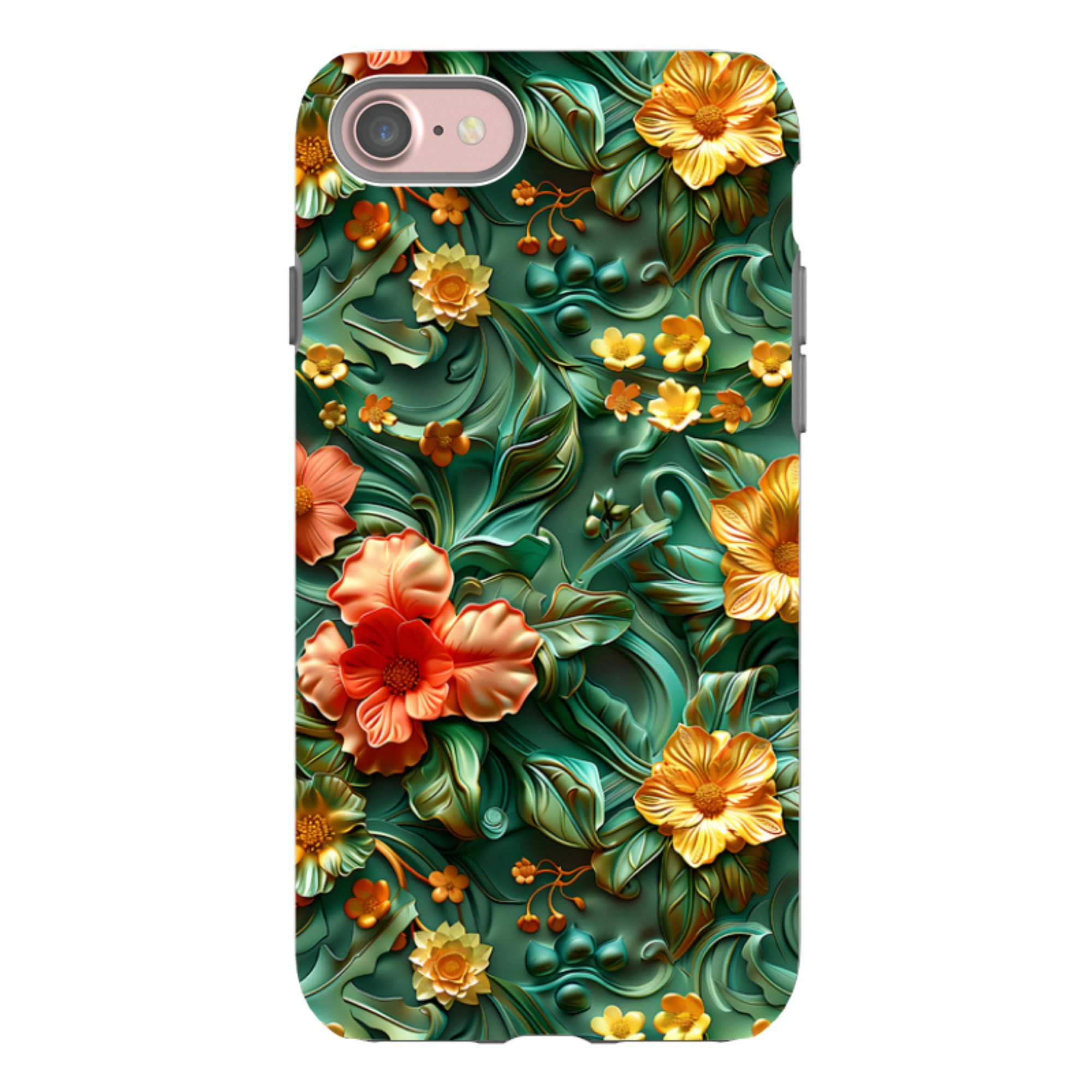 iPhone Tough Case -Jade Floral