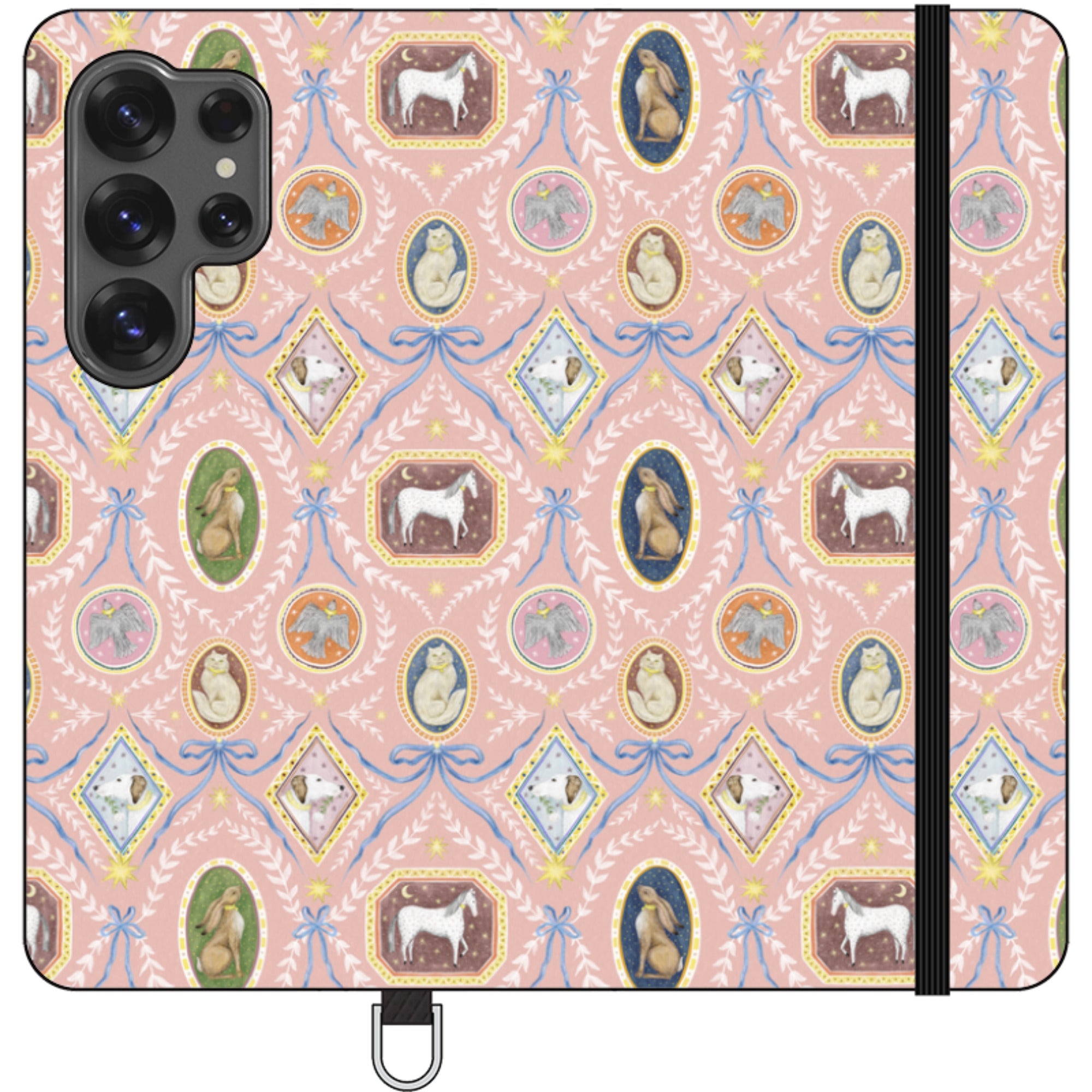 Charleston Peach Pink Wallet Case By Catherine Rowe