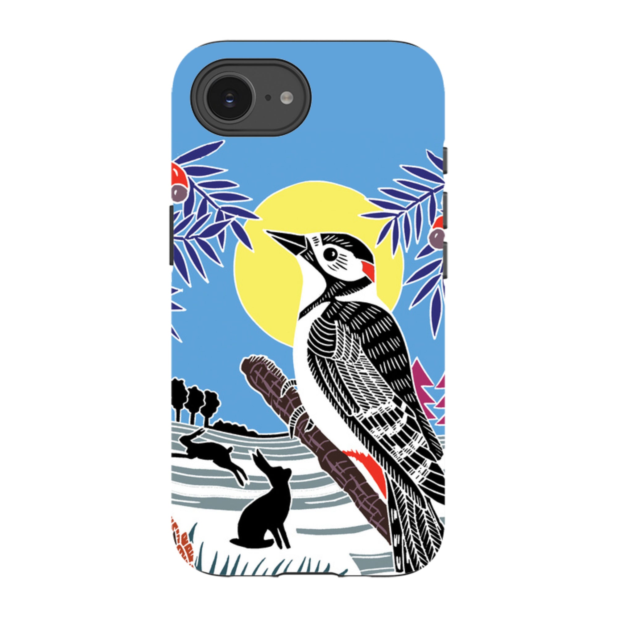 iPhone Tough Case - Woodpecker Yellow By Kate Heiss