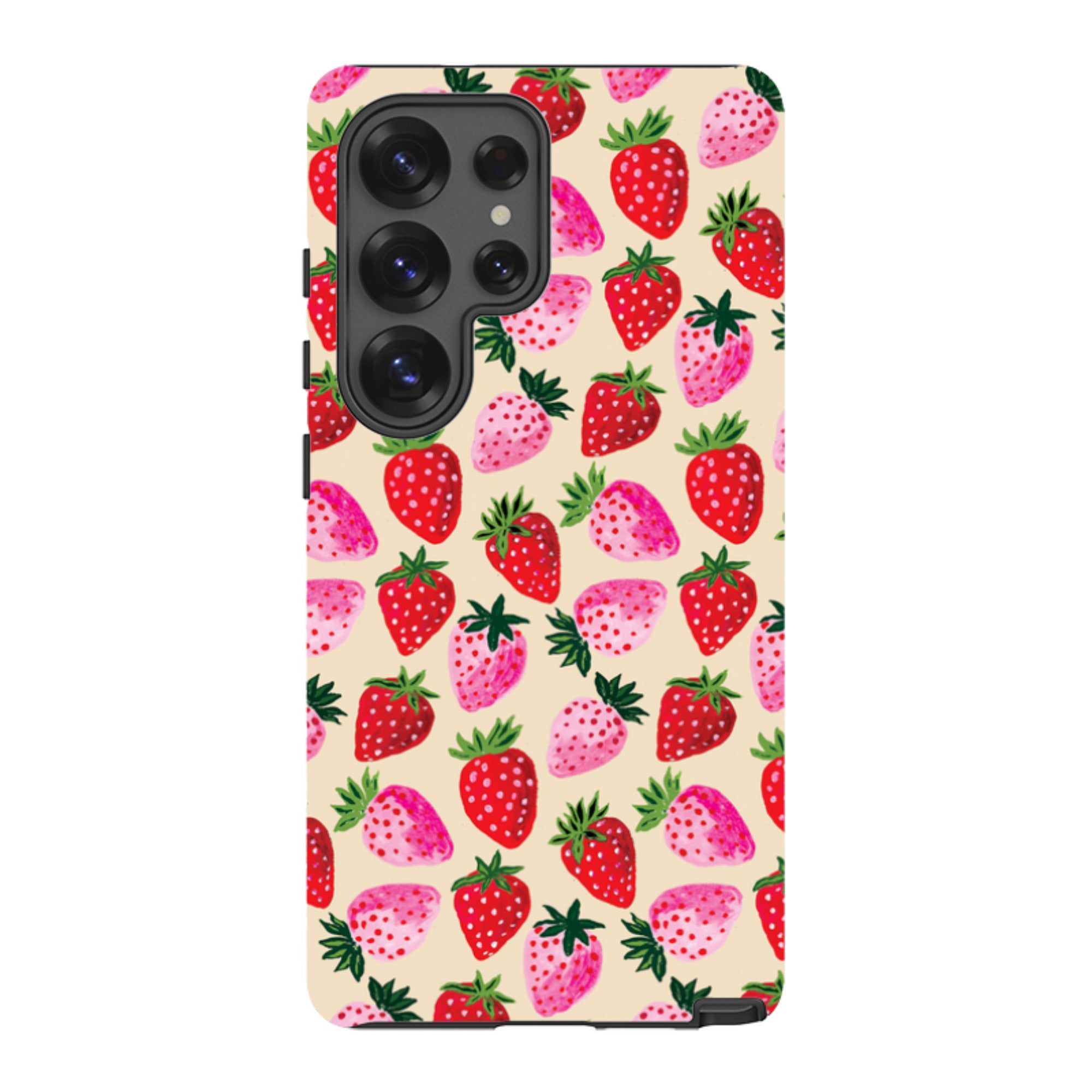 Samsung Tough  Case - Strawberry Scatter Cream By Emma Frances Grant