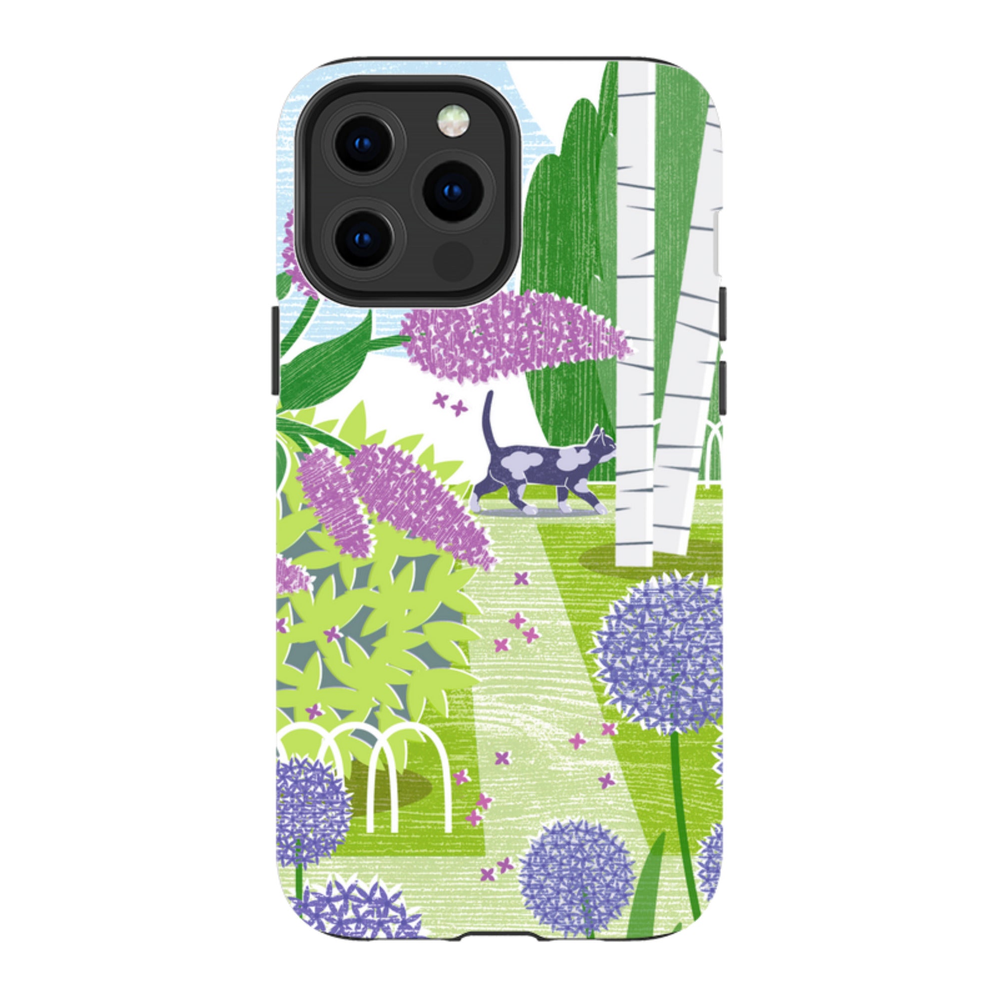 iPhone MagSafe Tough Case -  Lilac and Alliums By Liane Payne