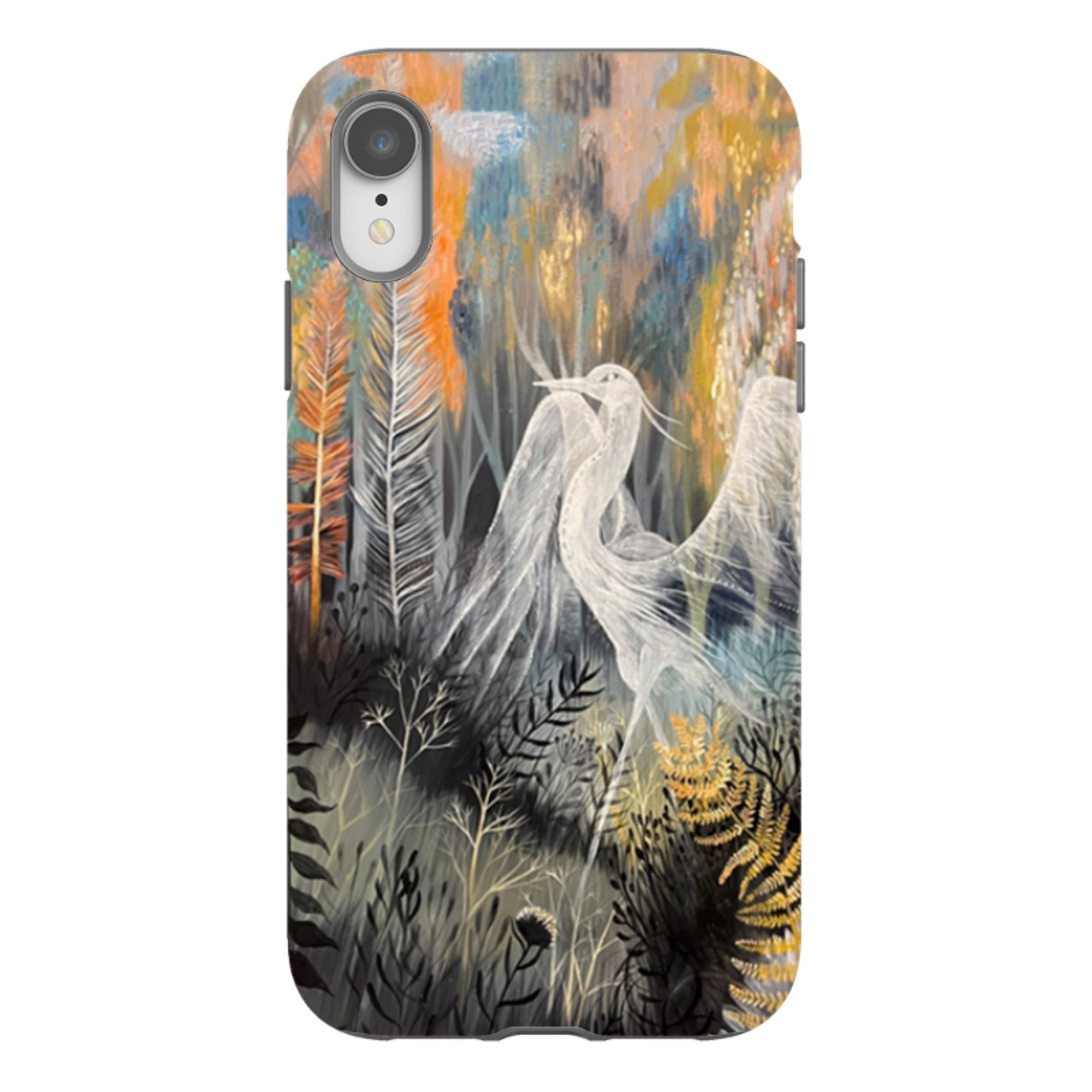 iPhone Tough Case - Ghost Heron By Mia Underwood