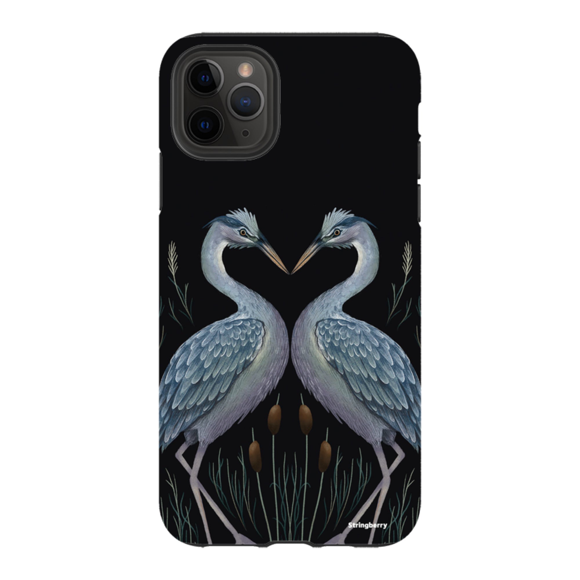 iPhone Tough Case - Heron Pair By Anna Stead