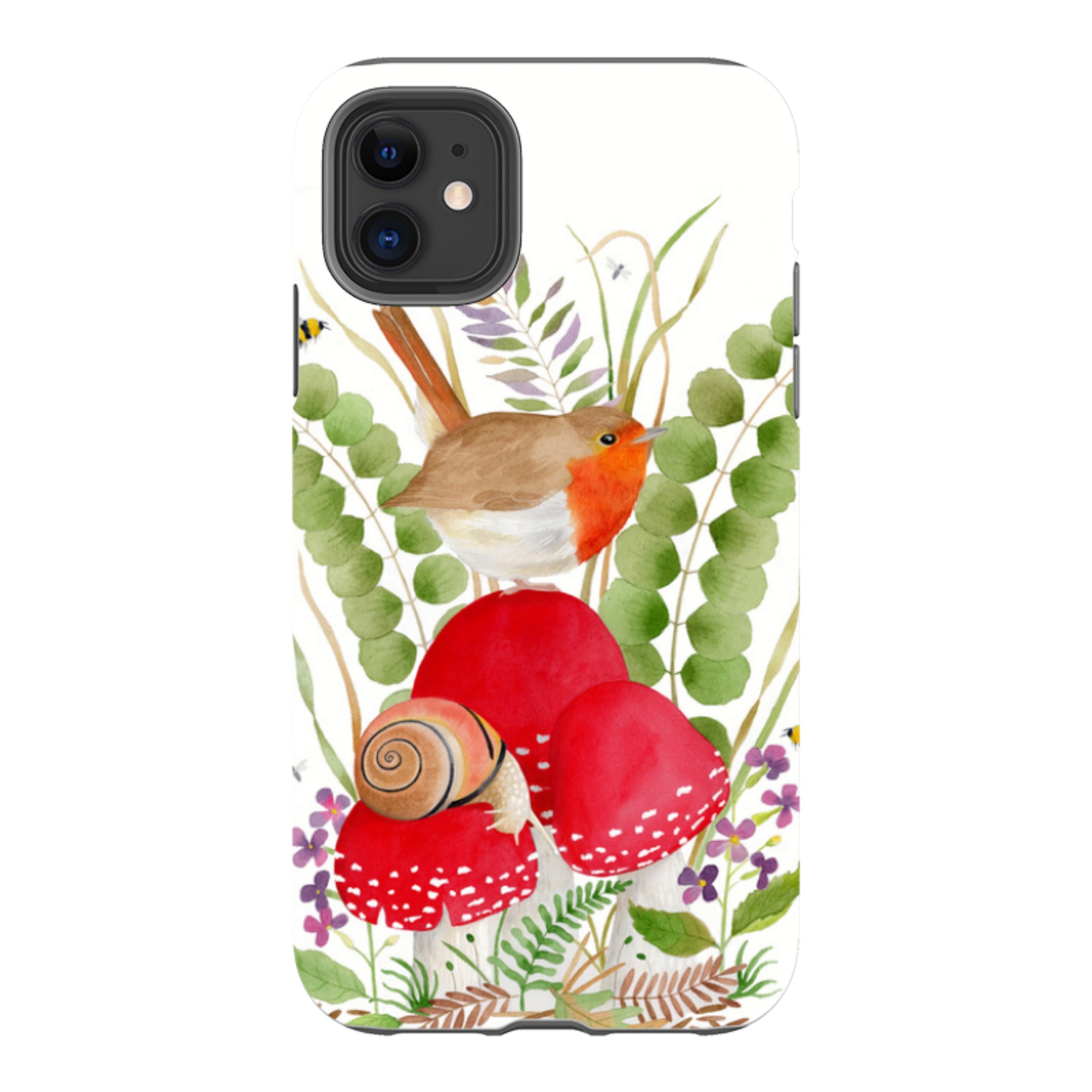 iPhone Tough Case - Robin And Snail By Bex Parkin