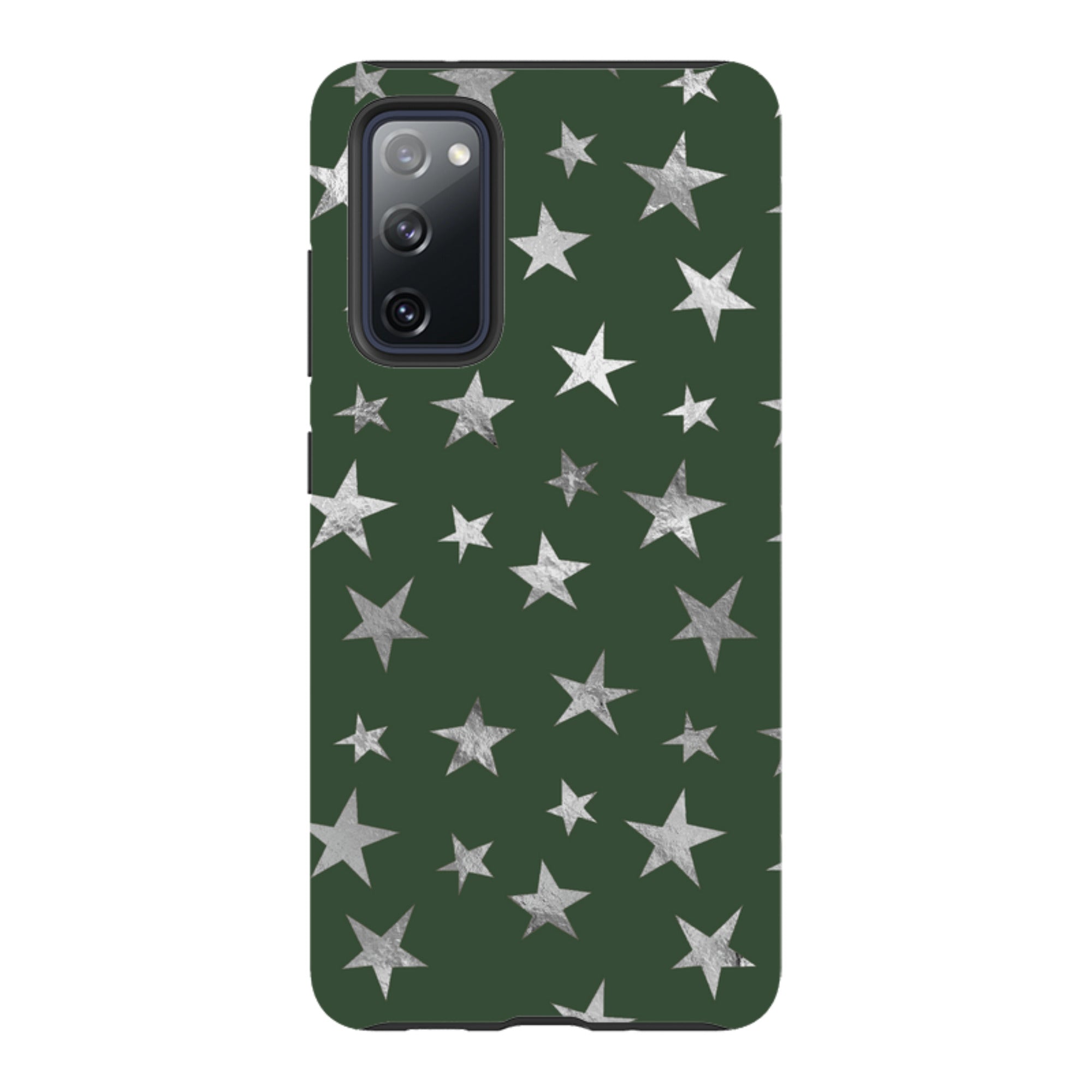 Samsung Tough Case - Green and Silver Stars