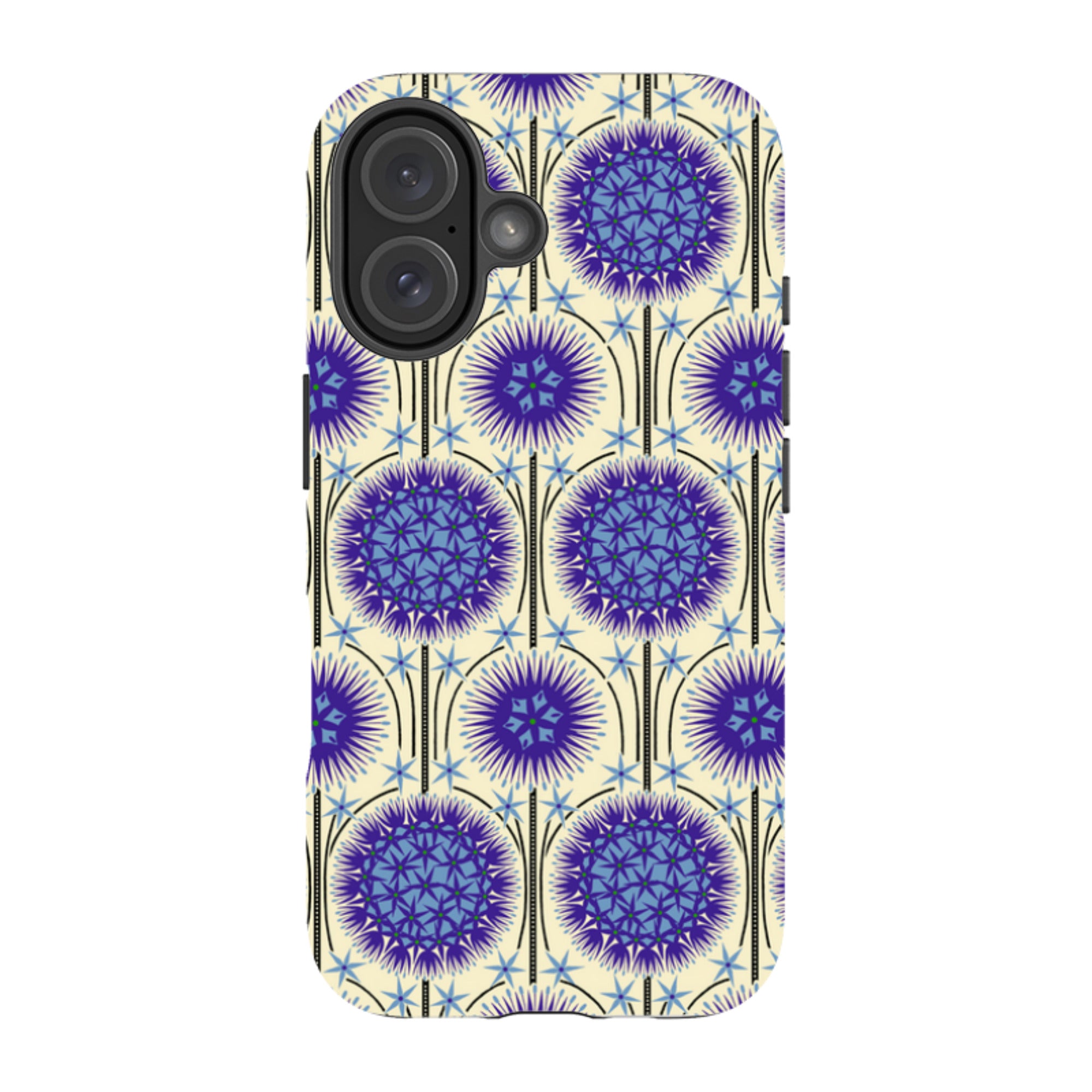 iPhone MagSafe Tough Case - Allium Cream By Cressida Bell