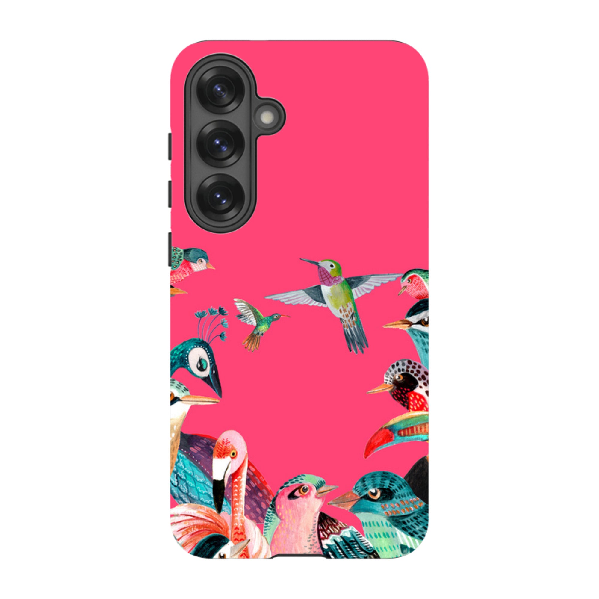 Samsung Tough Case - Pink Birds By Caroline Bonne Muller