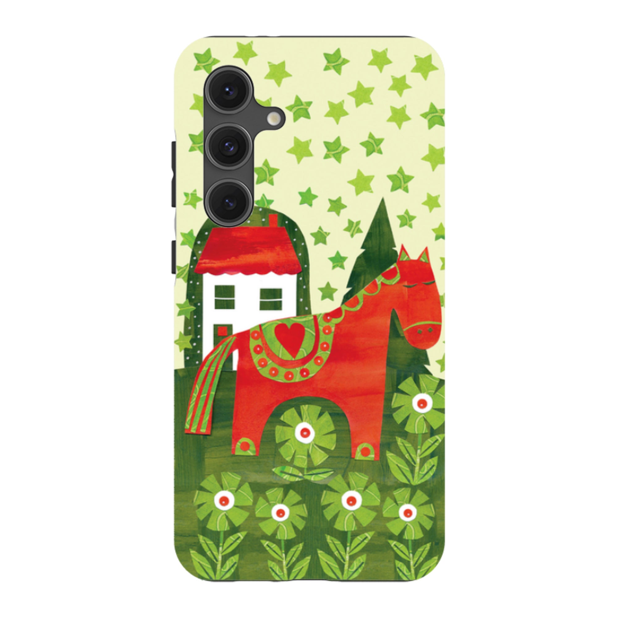 Samsung Tough Case - Red Dala Horse By Tracey English