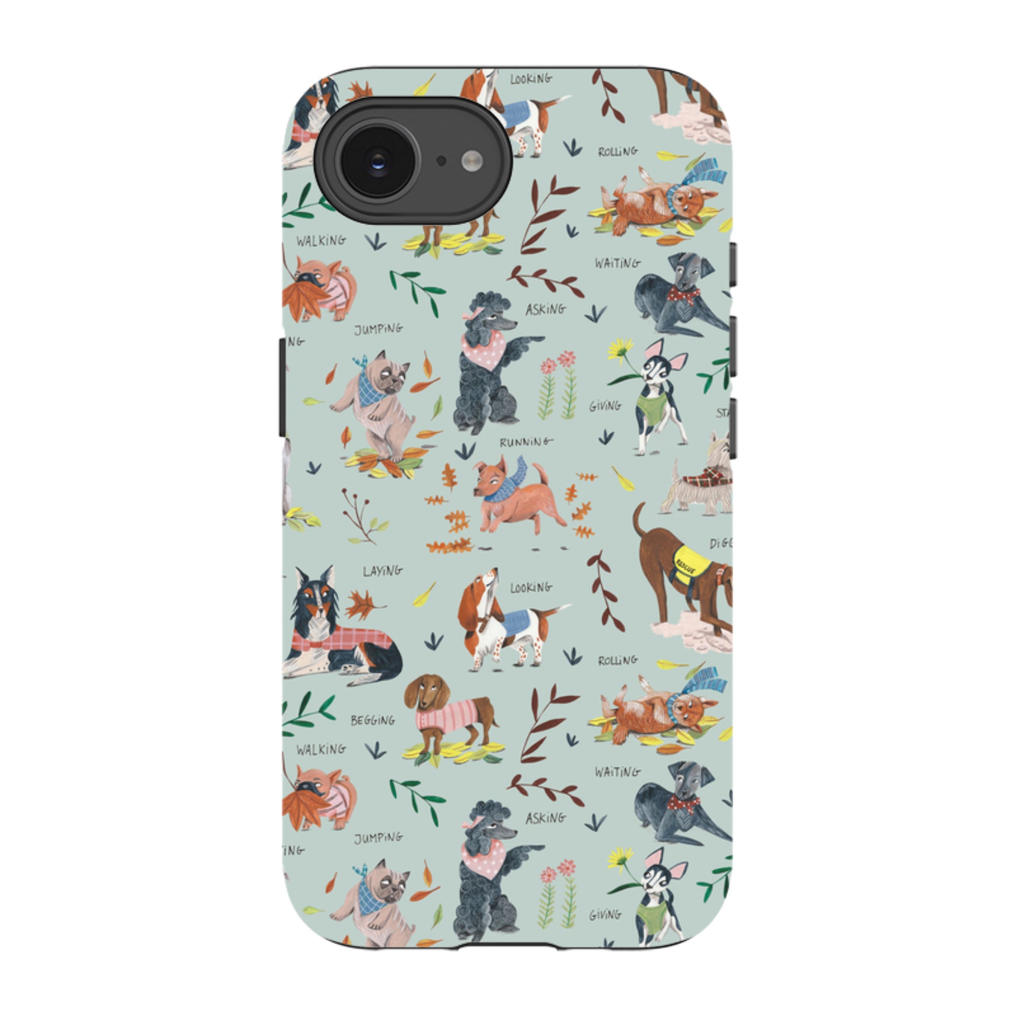 iPhone Tough Case - Dog Pattern II By Caroline Bonne Muller