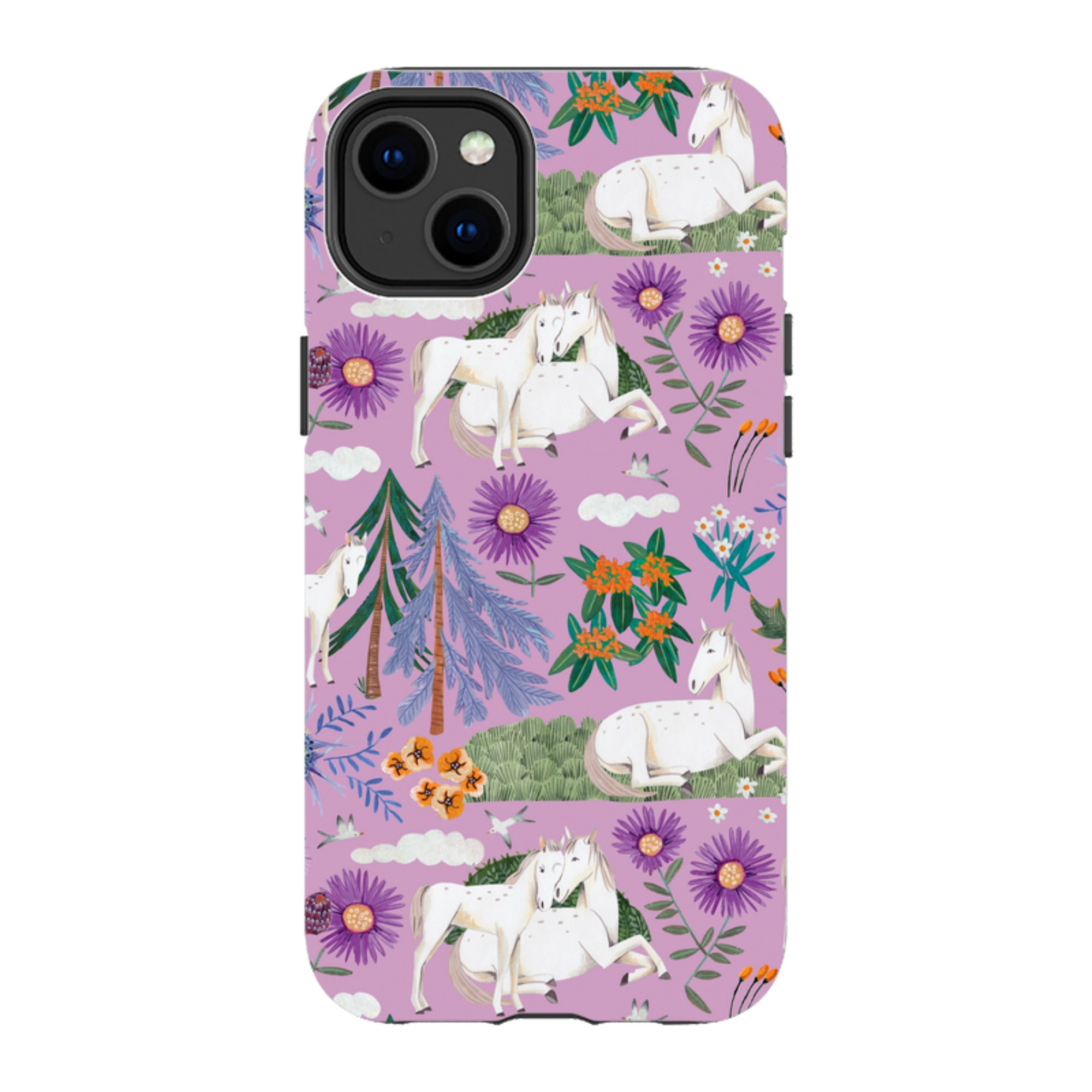 iPhone Tough Case - Horse Pattern By Caroline Bonne Muller