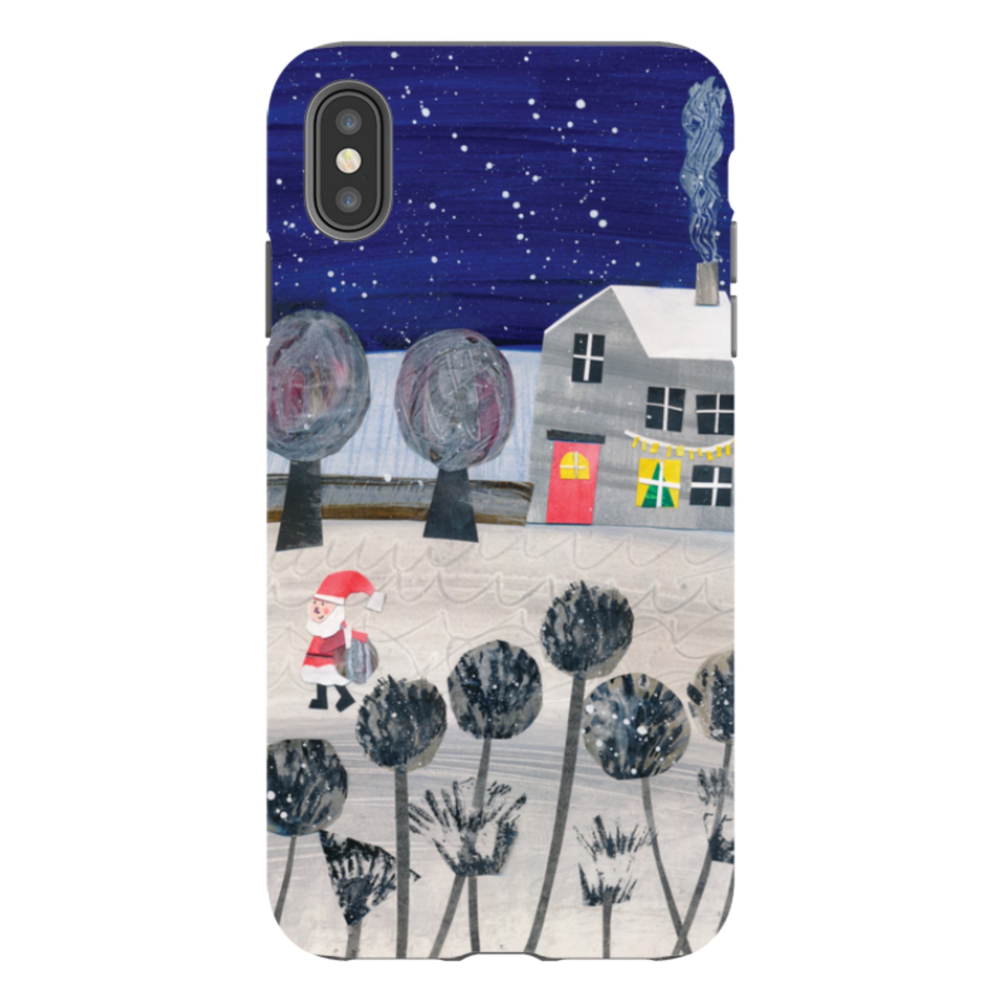 iPhone Tough Case - Santa By Tracey English