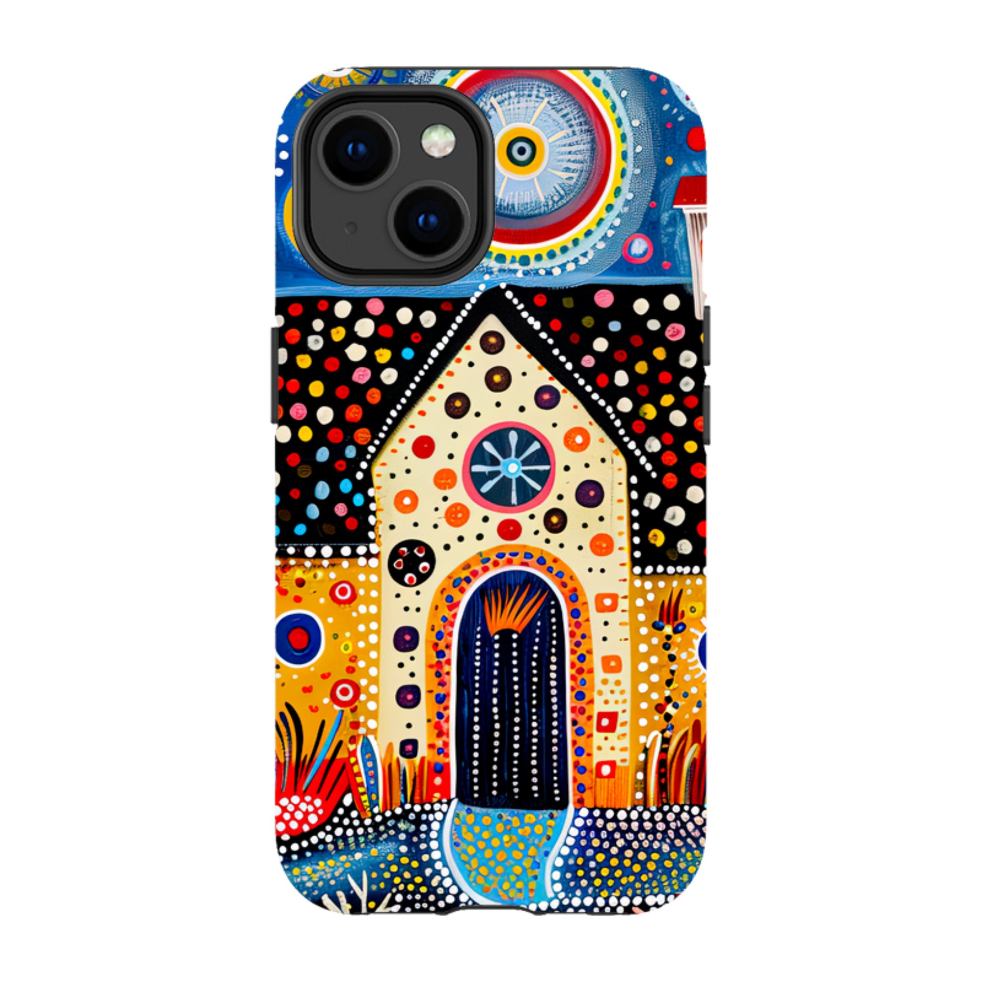 iPhone Case - Folk Art House IX