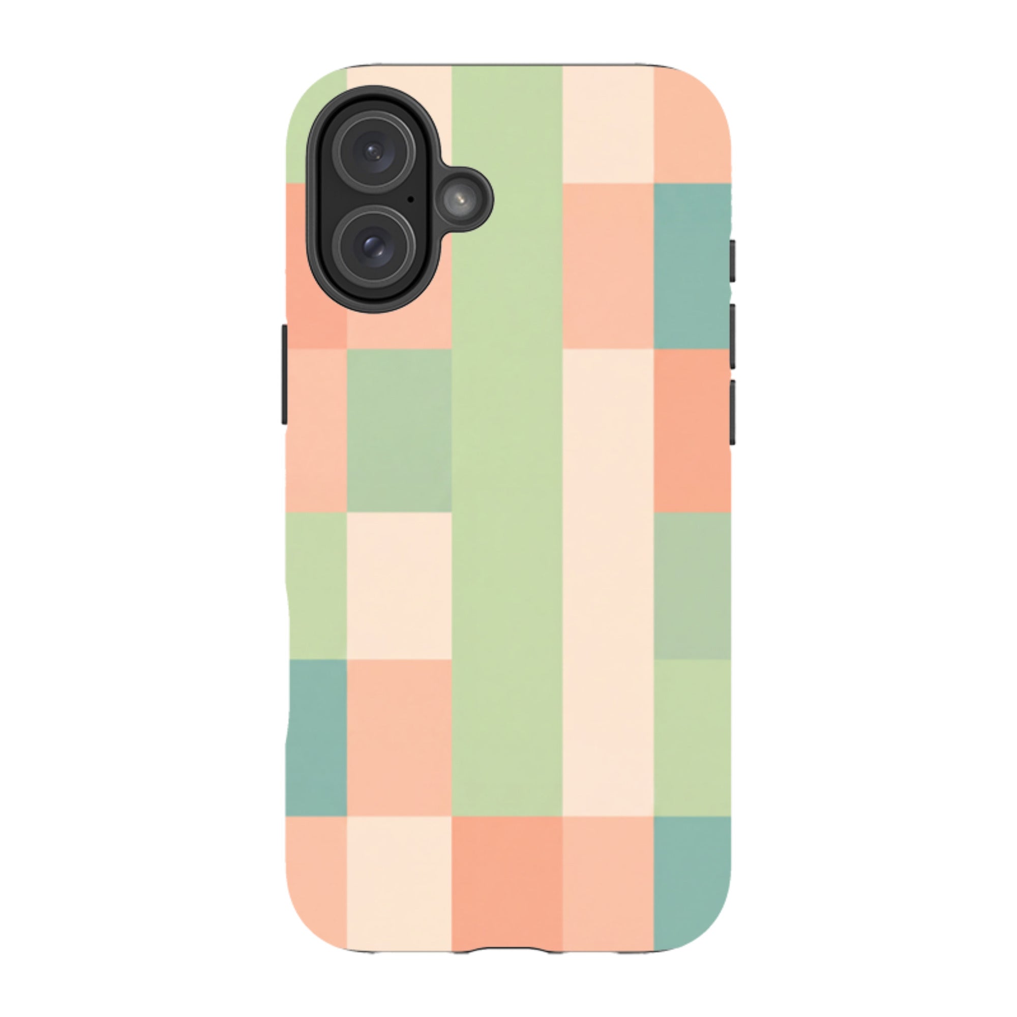 iPhone Tough Case - Pastel Gingham