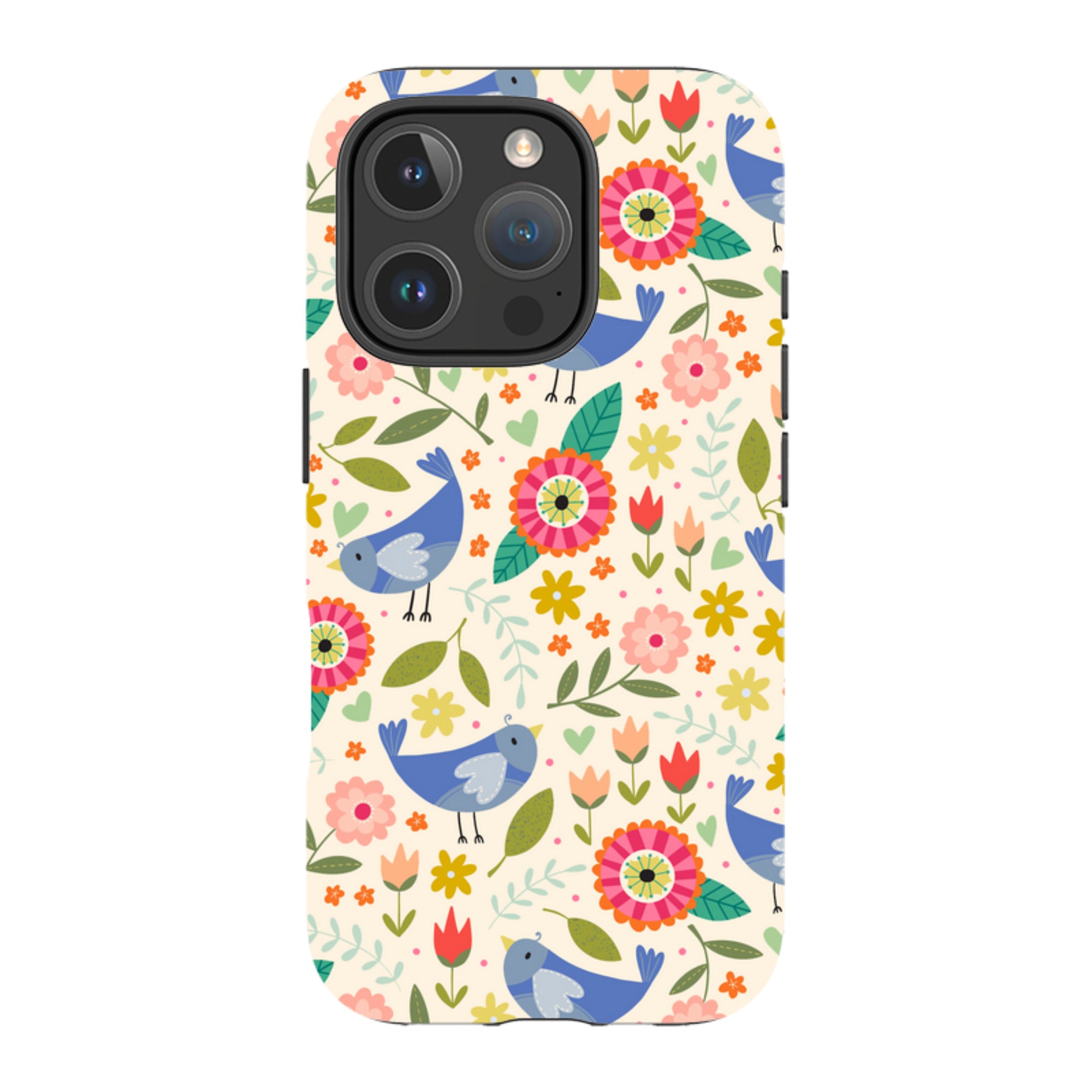iPhone Tough Case - Bird Pattern I By Suzy Taylor
