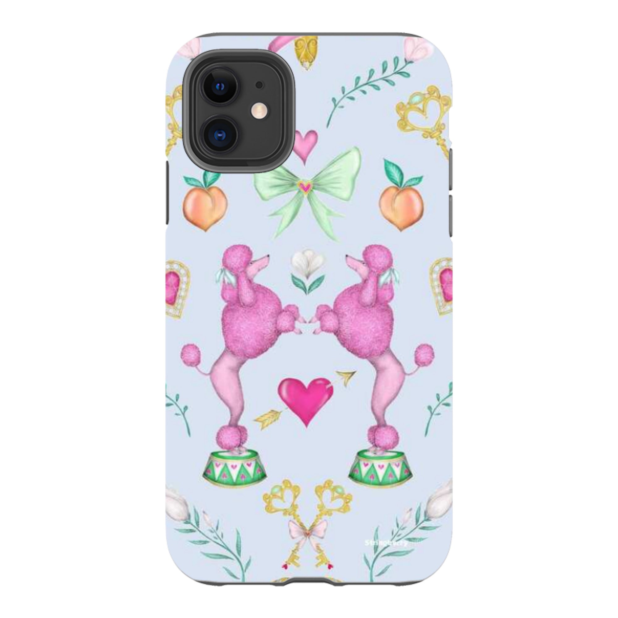 iPhone Tough Case - Pink Poodle Parlour Powder By Catherine Rowe