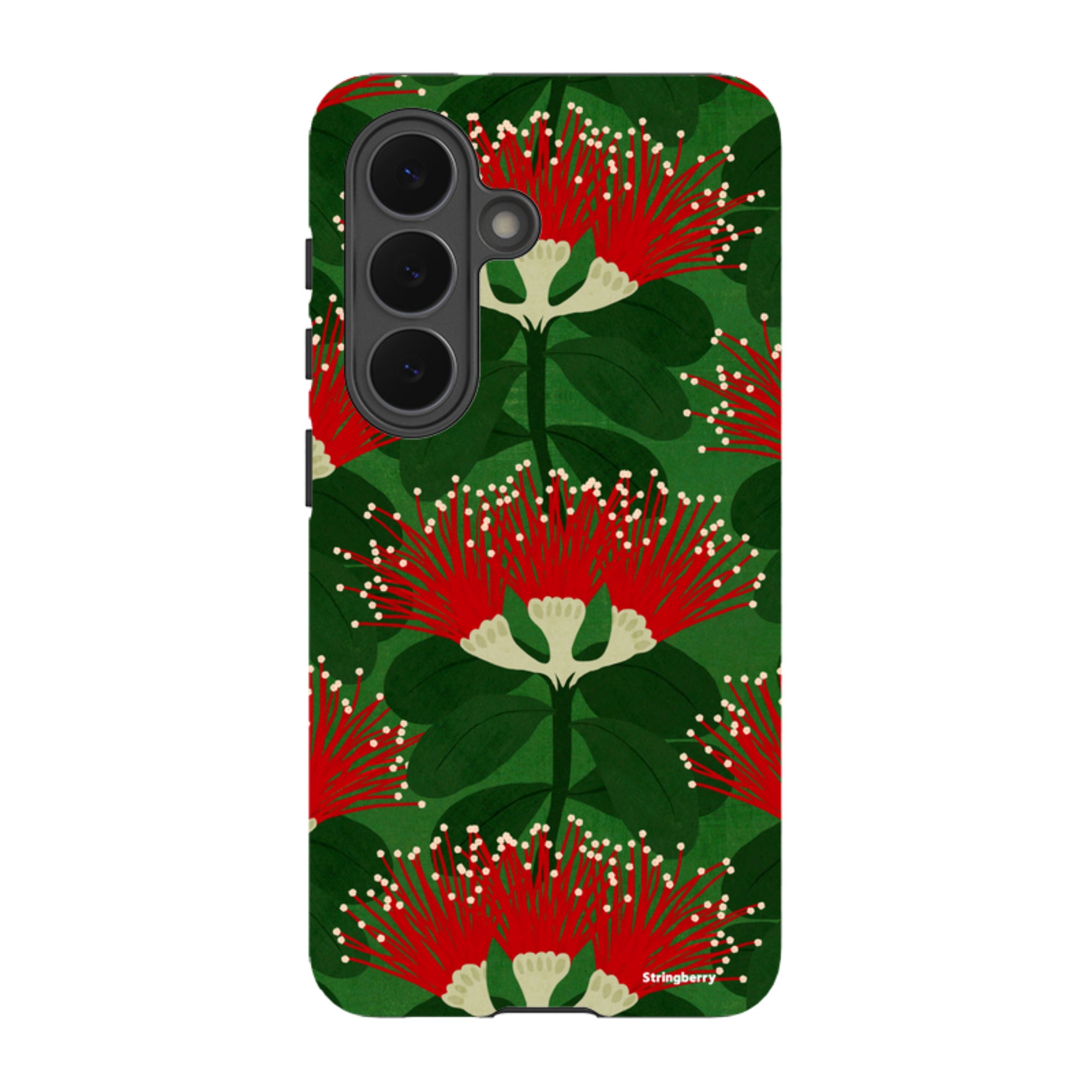Samsung Tough Case - Pohutukawa Green And Red By Katherine Quinn