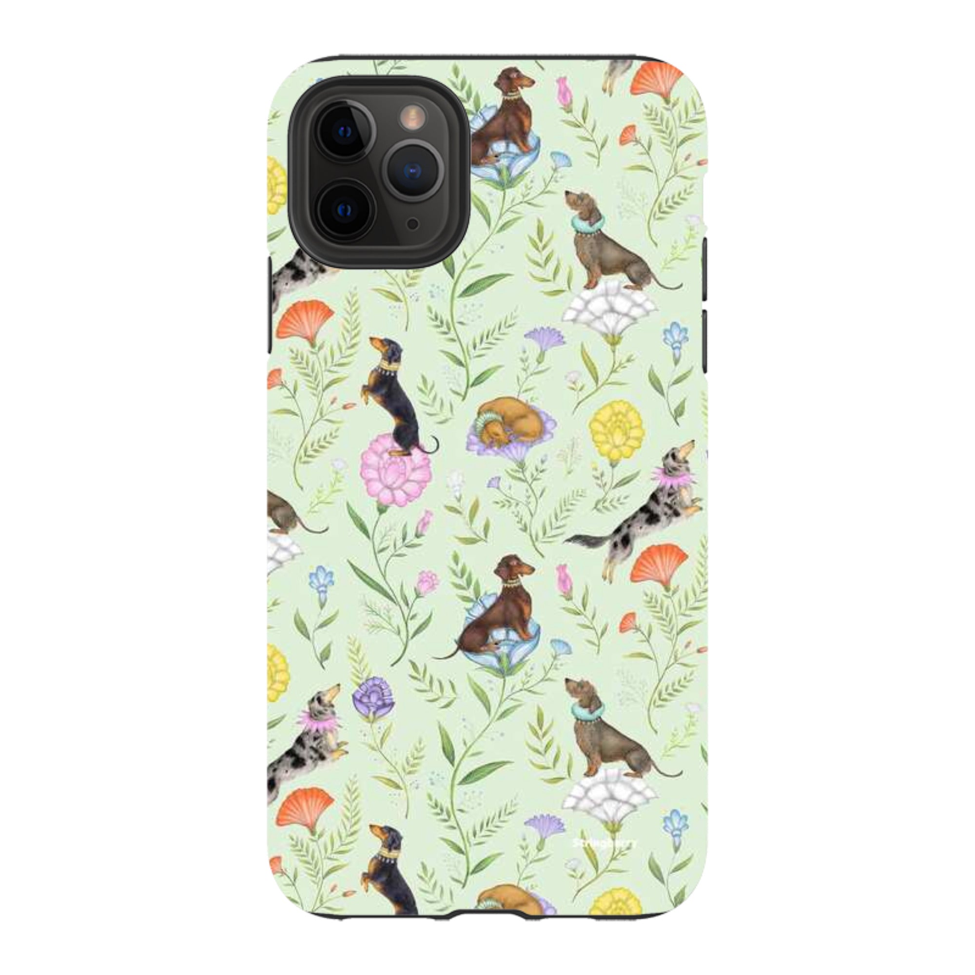 iPhone Tough Case - Doxy Day Afternoon Pistachio By Catherine Rowe