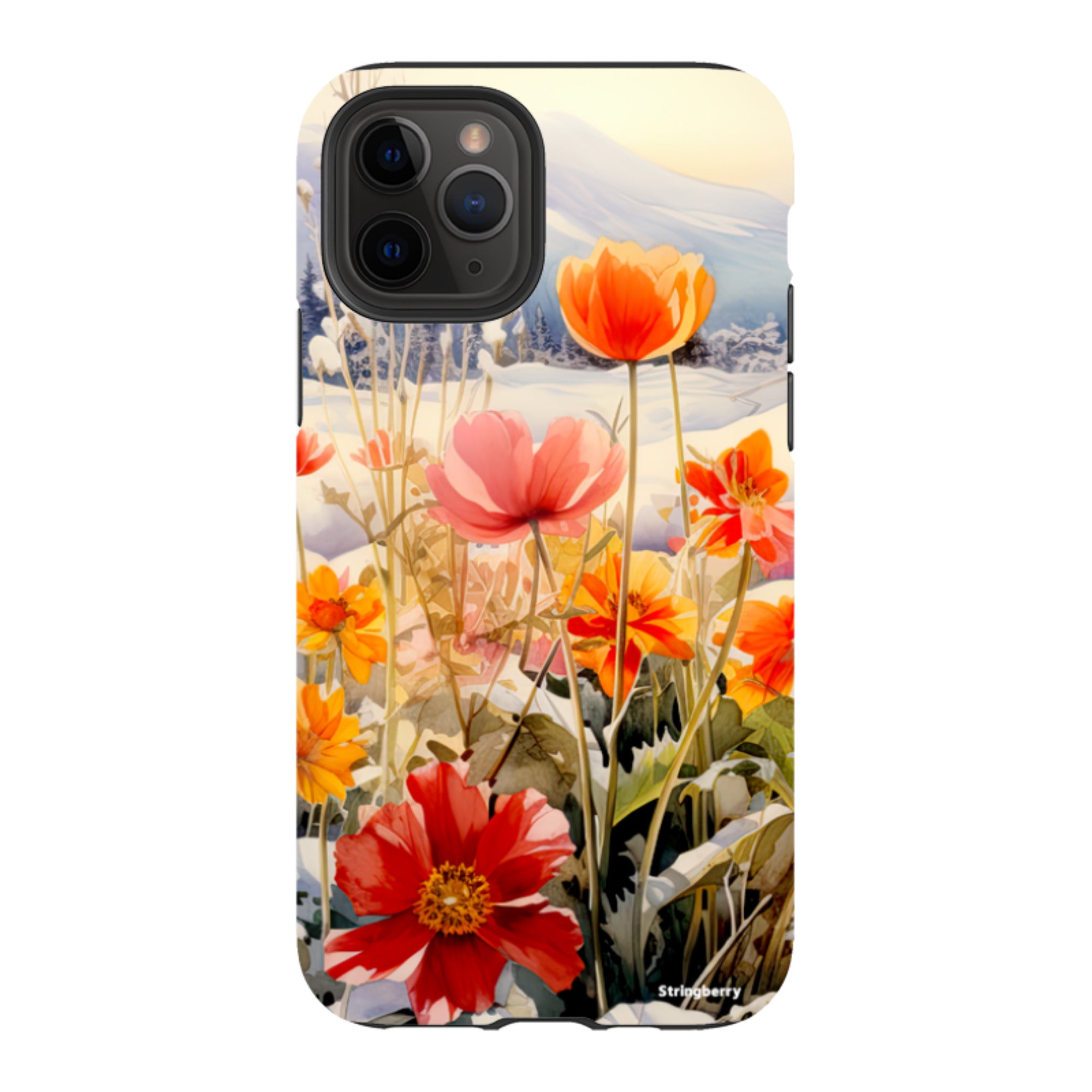 iPhone Tough Case - Winter Wild Flowers II