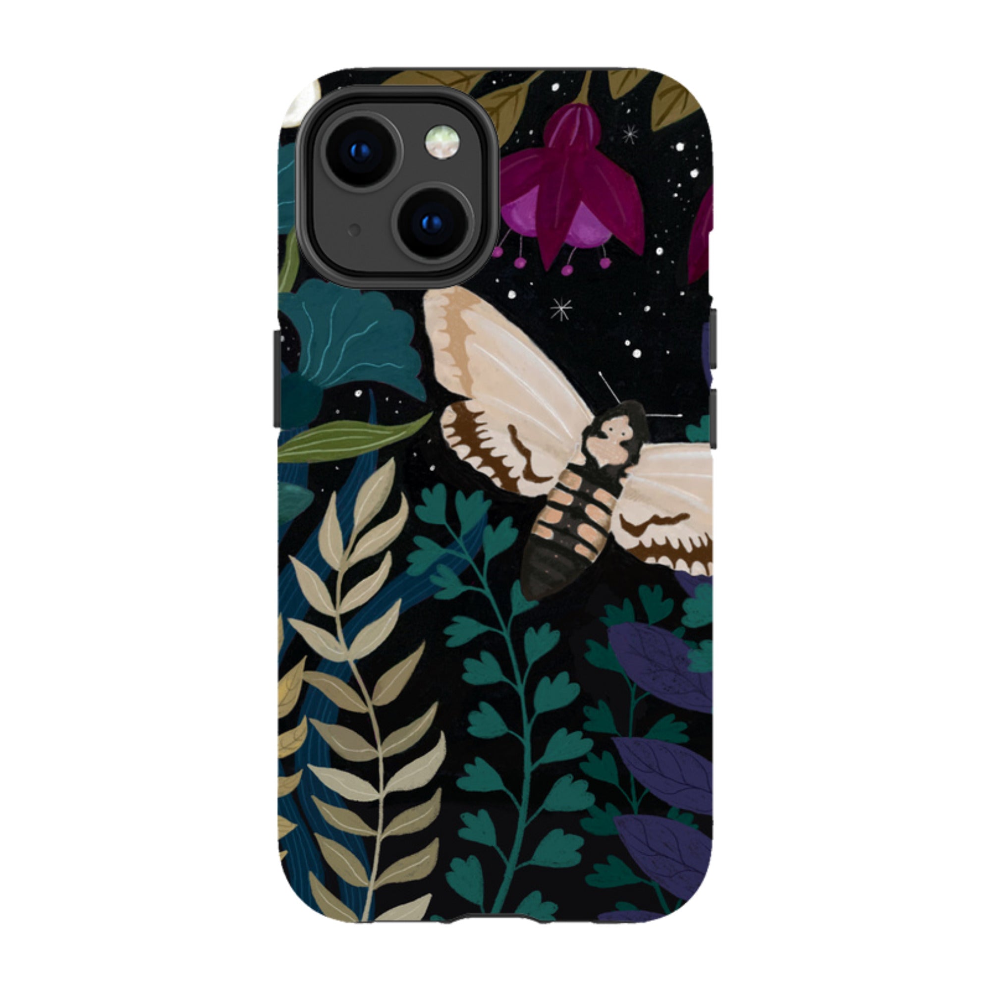 iPhone Tough Case - Midnight Moths By Bex Parkin