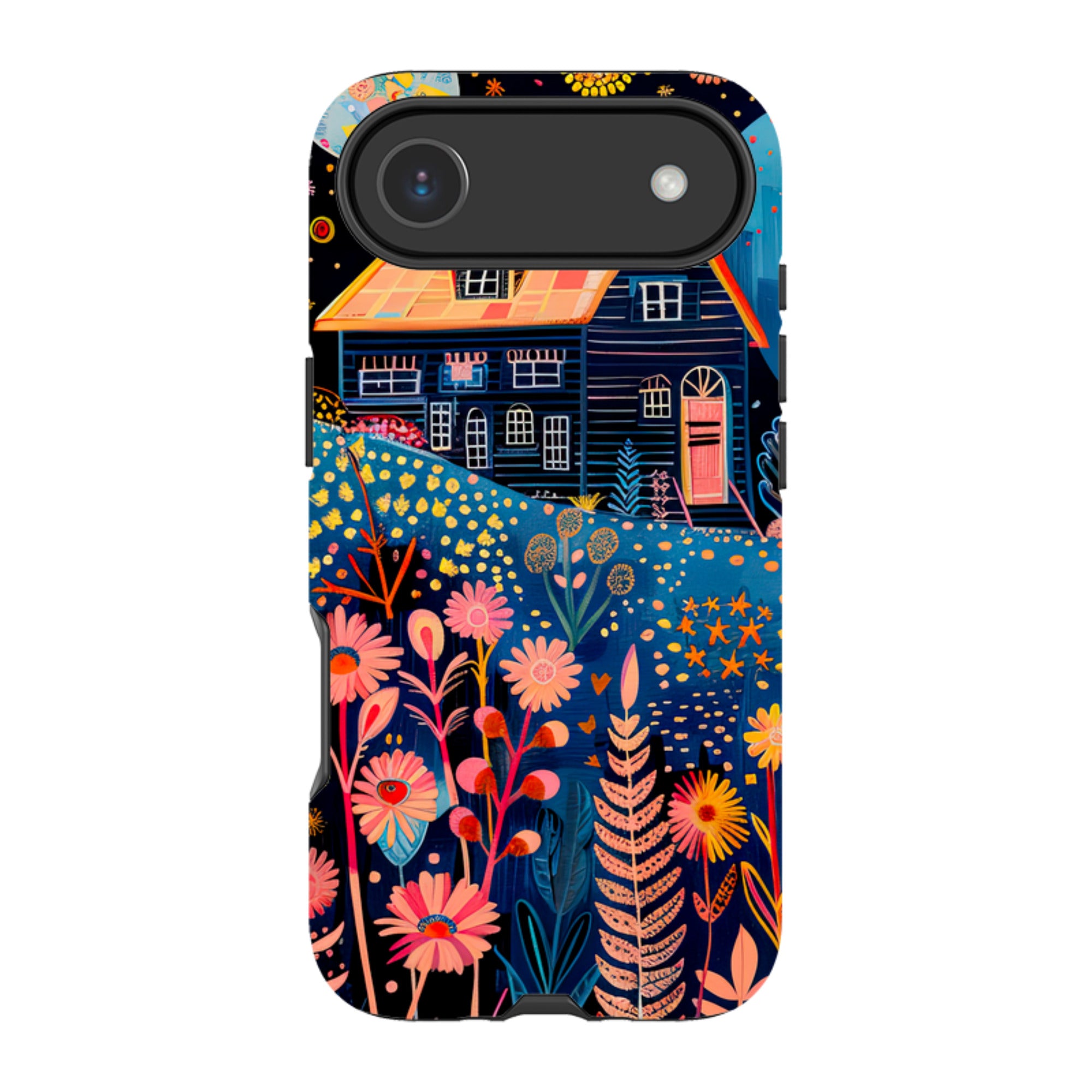 iPhone MagSafe Tough Case - Folk Art House V