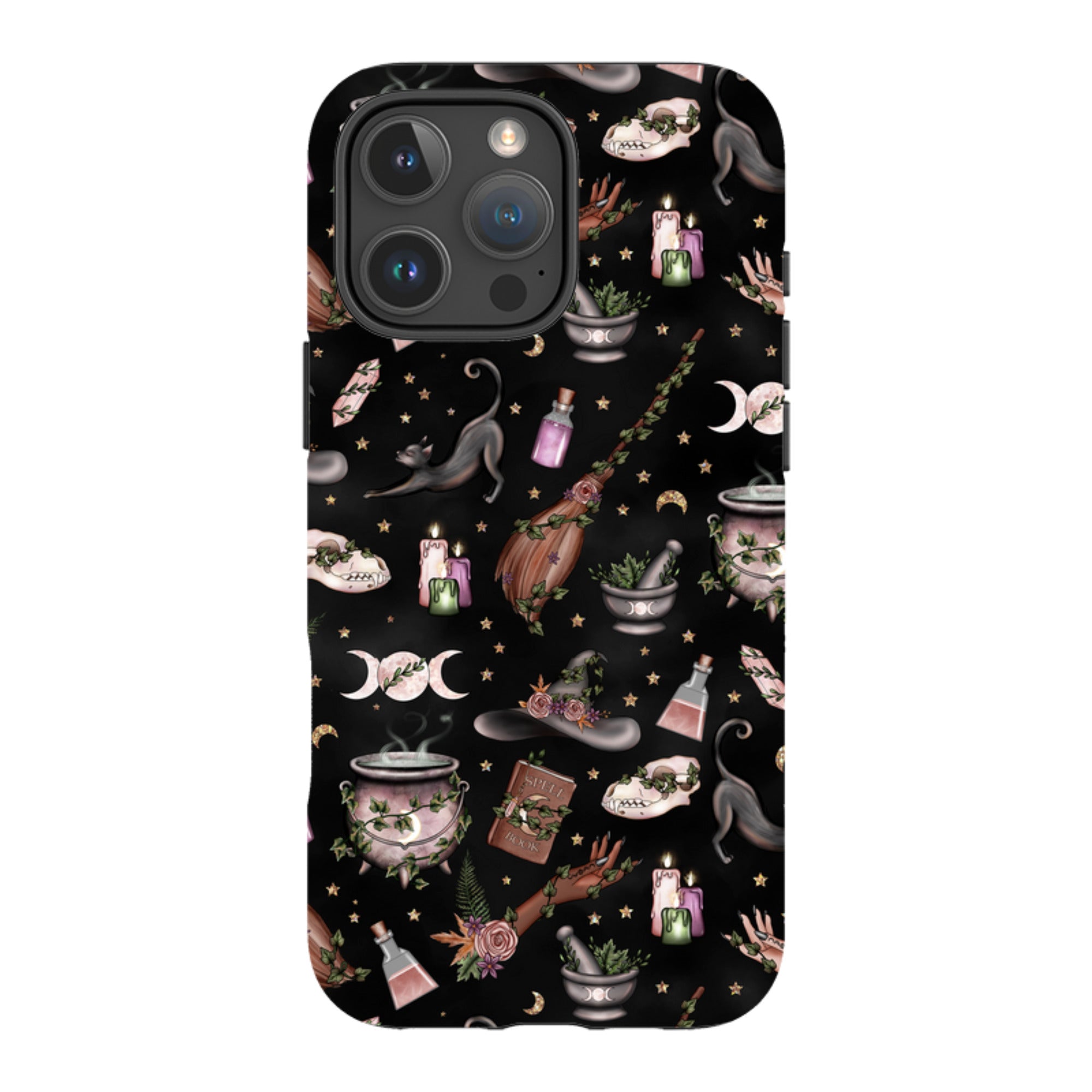 iPhone MagSafe Tough Case - Woodland Witch Black