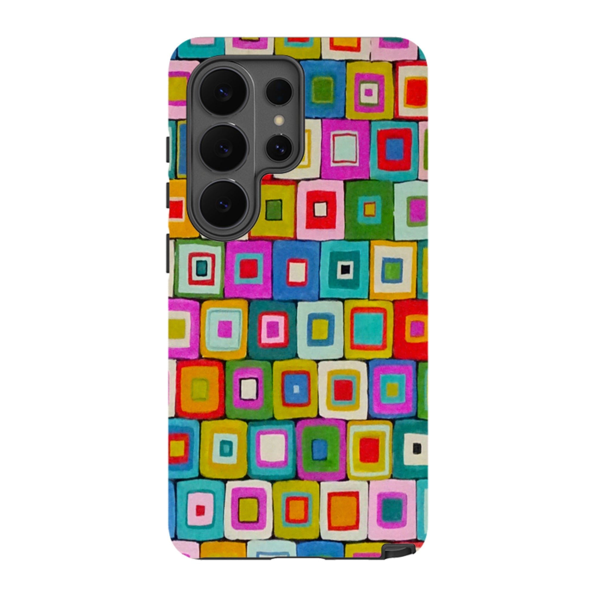 Samsung Tough Case - Atelier Blanket Squares Bright By Sarah Campbell