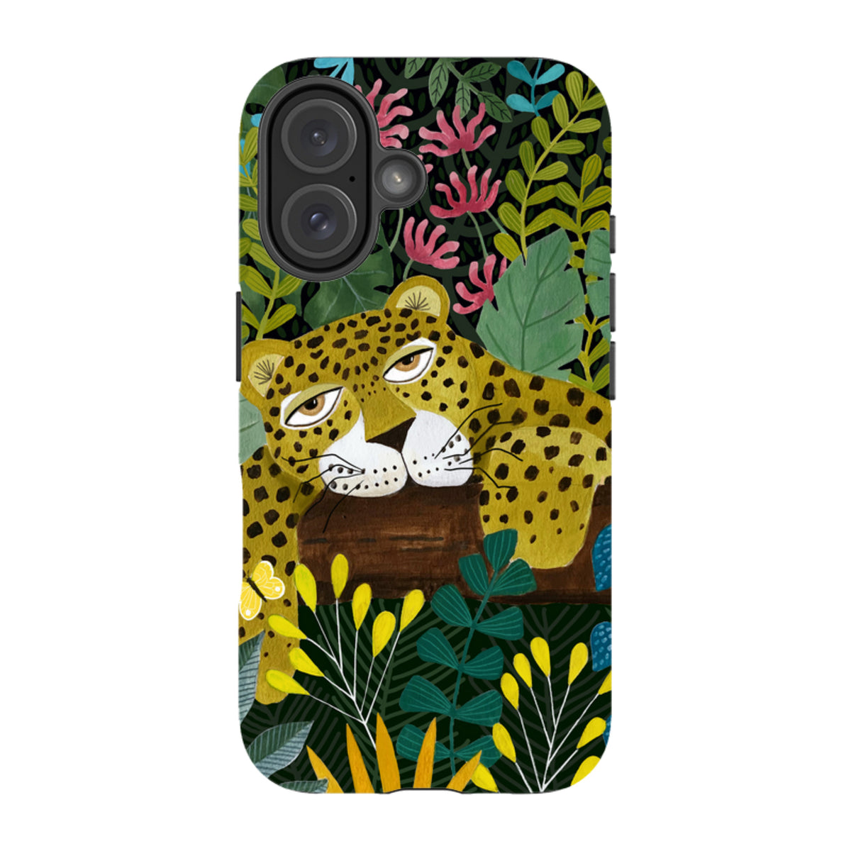 iPhone Tough Case - Sleepy Leopard By Bex Parkin