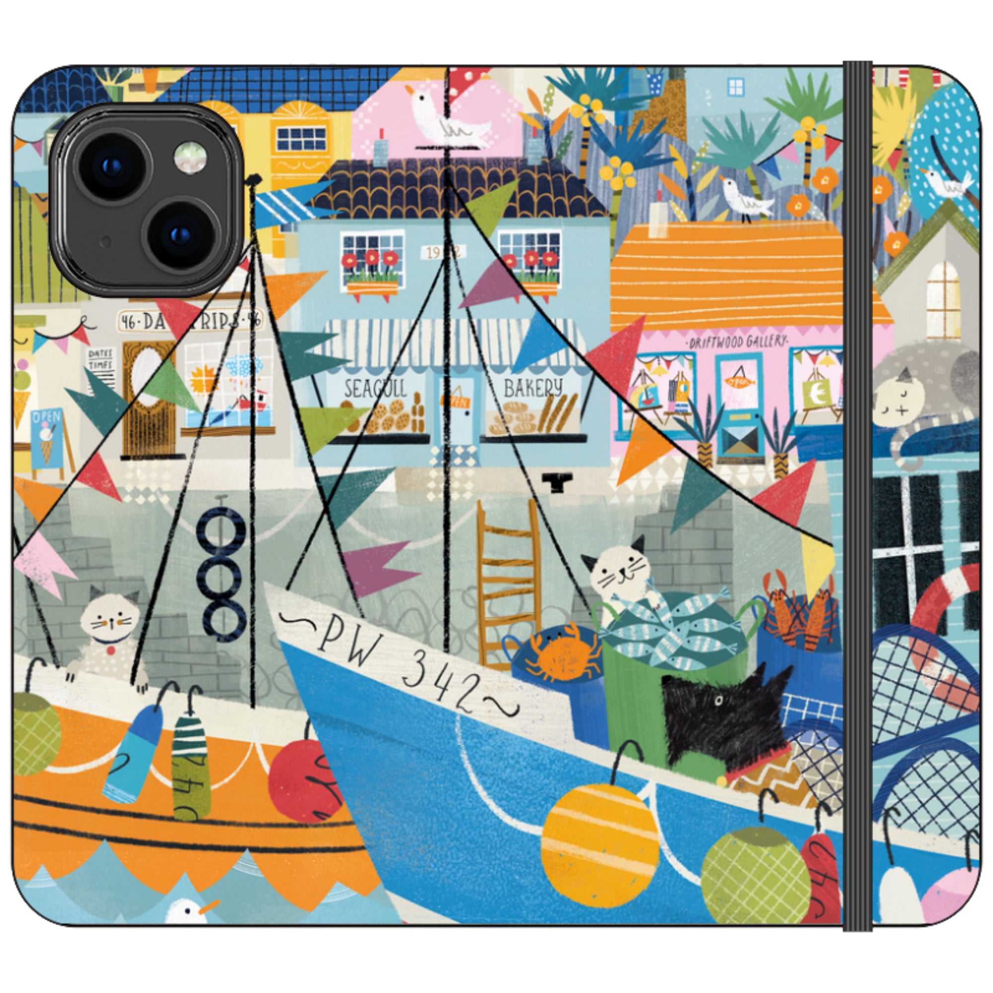 Night Harbour Wallet Case By Ali Brookes