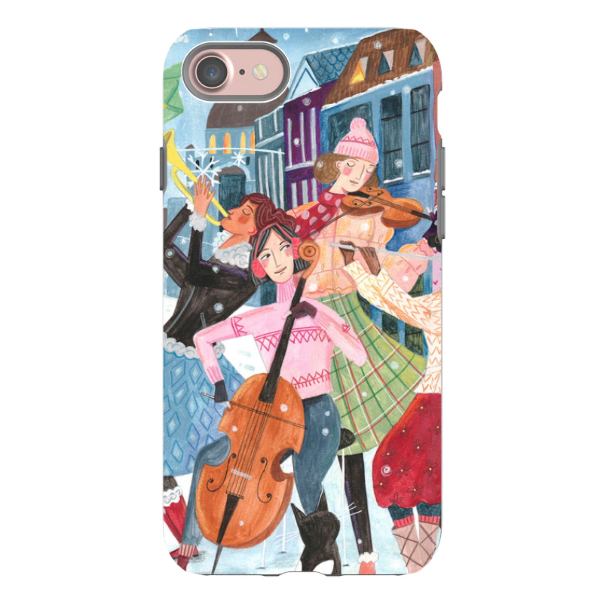 iPhone Tough Case - Musical Winter By Caroline Bonne Muller