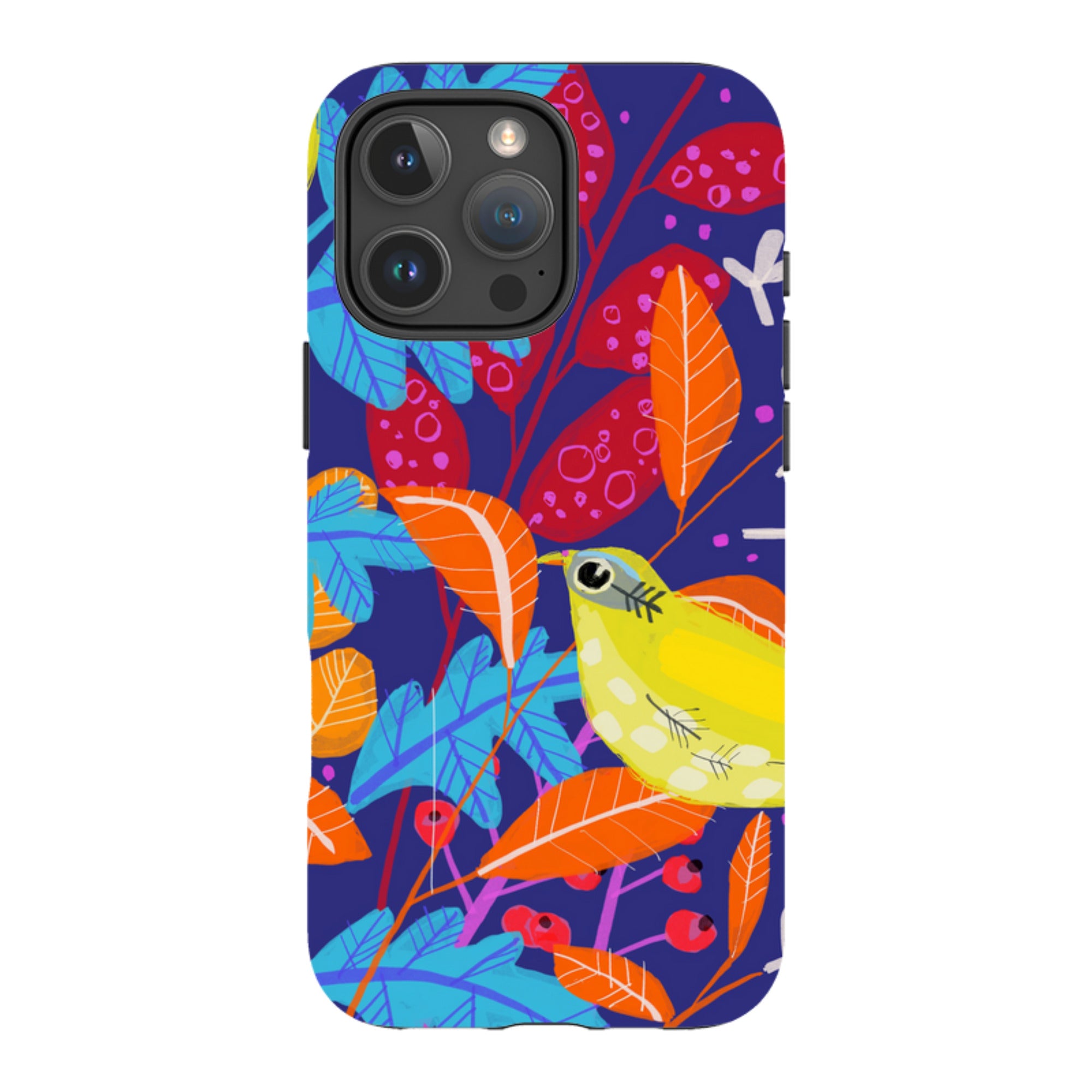 iPhone Tough Case - Yellow Bird By Claire West