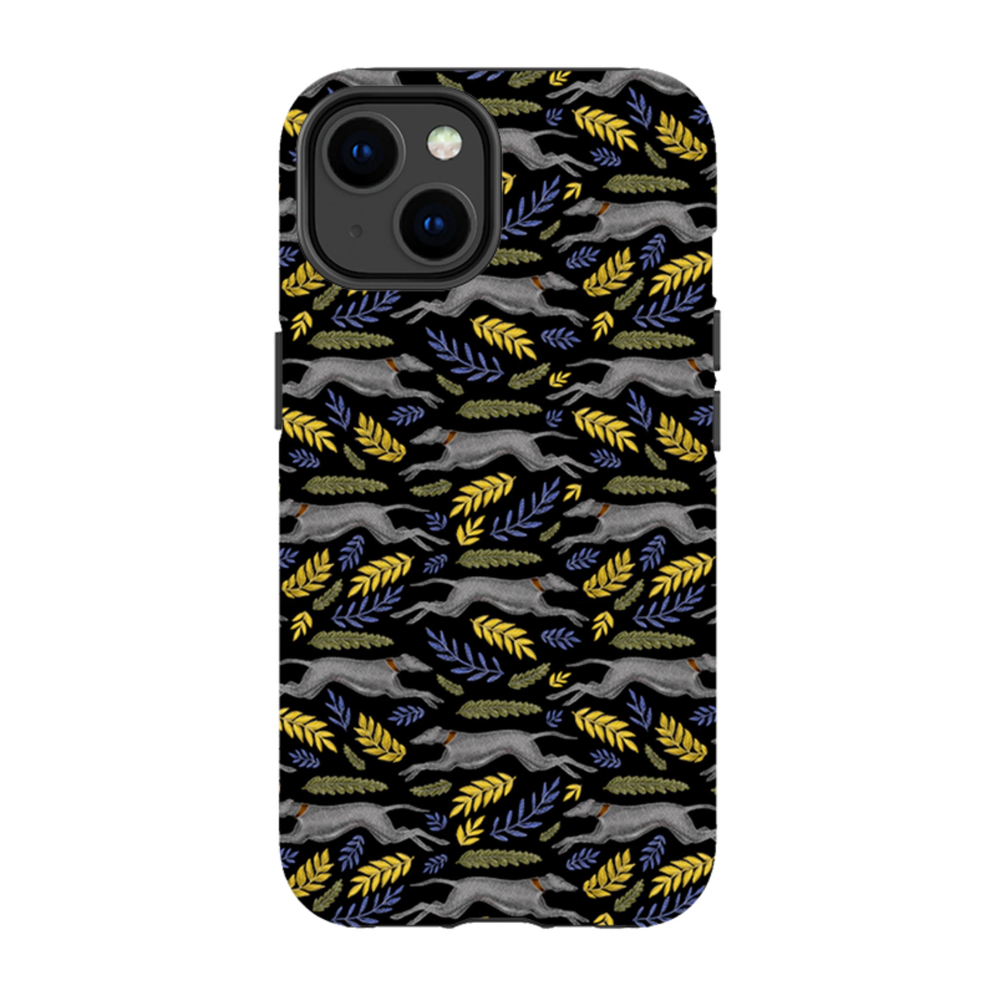 iPhone Tough Case - Greyhound Pattern By Catherine Rowe