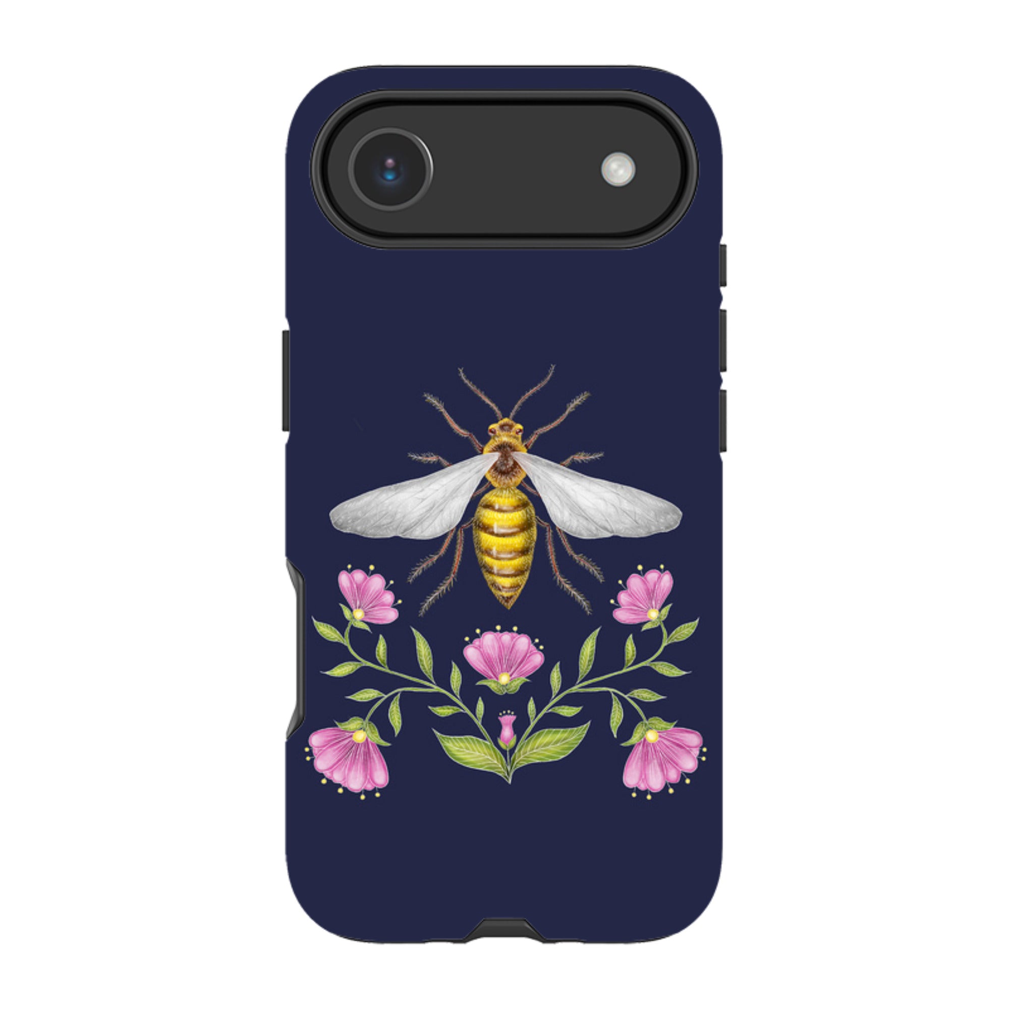 iPhone MagSafe Tough Case - Wings Of Freedom Navy By Catherine Rowe
