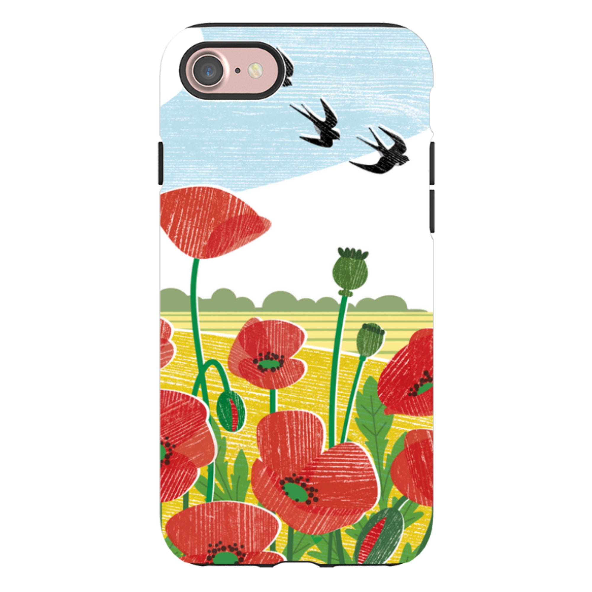 iPhone Tough Case - Poppy Fields By Liane Payne