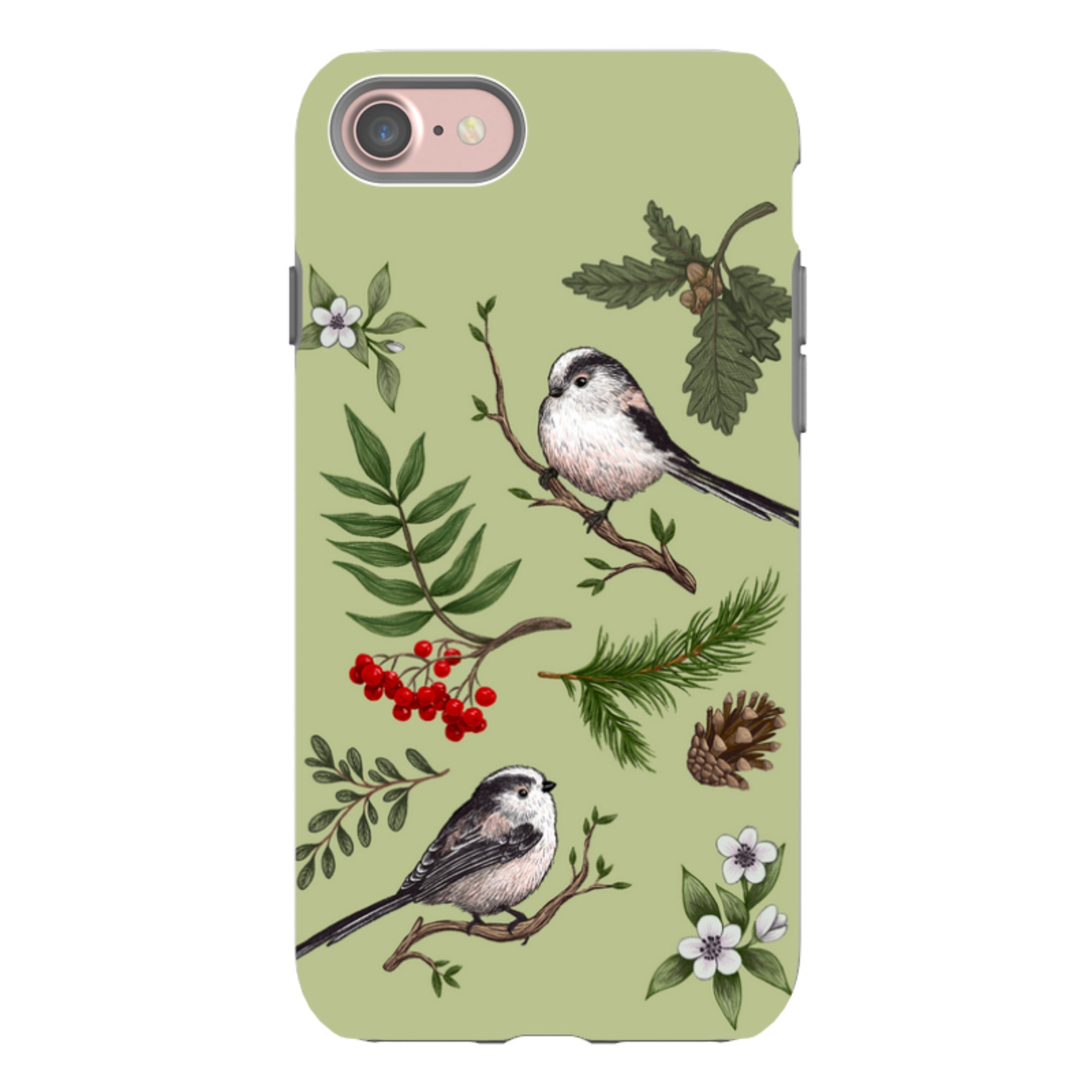 iPhone Tough Case - Longtail Tits By Anna Stead