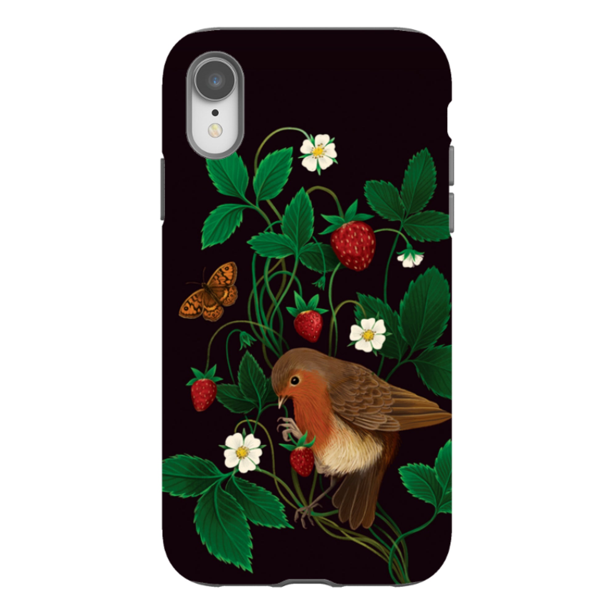 iPhone Tough Case - Strawberry Thief By Anna Stead