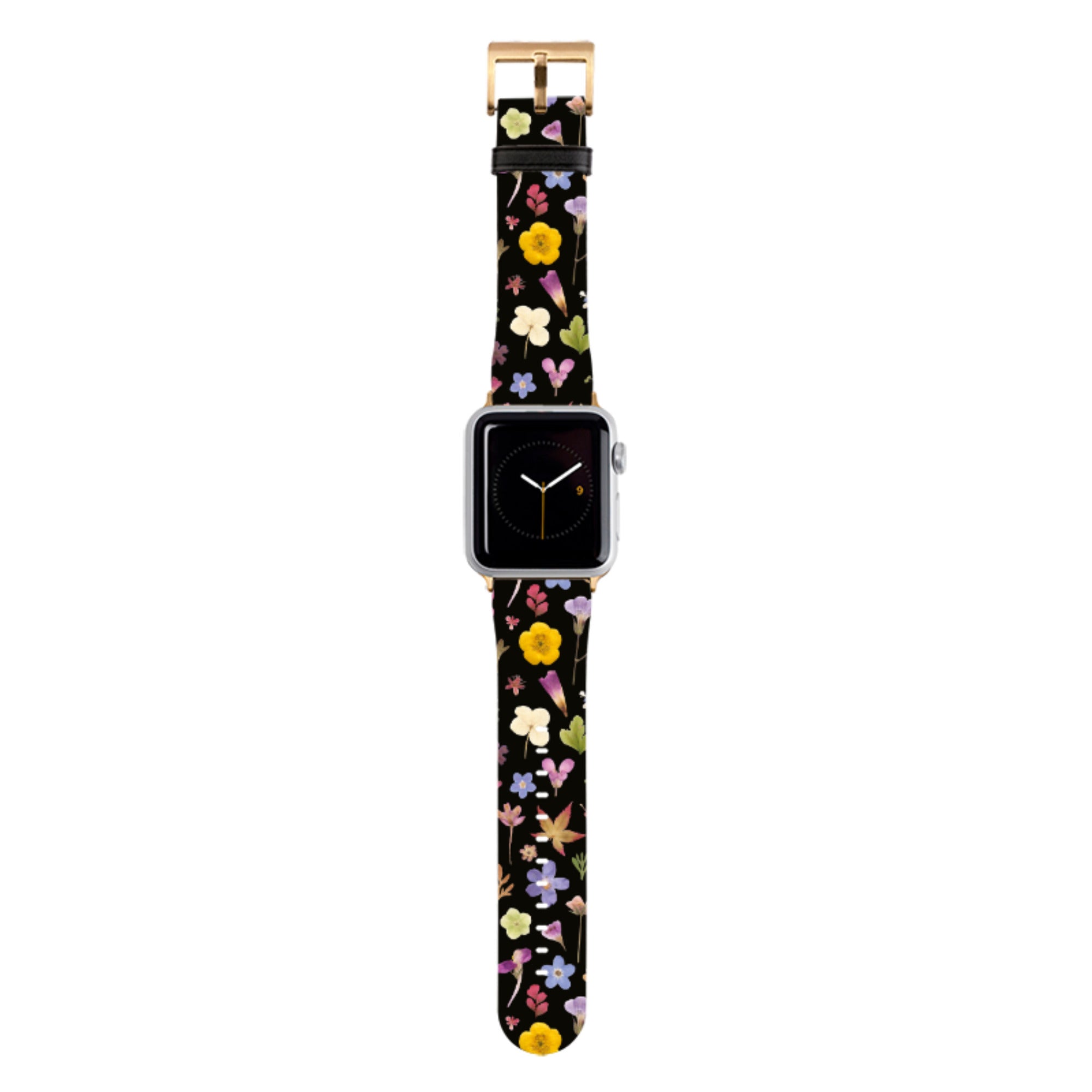 Dark Floral Apple Watch Strap By Helen Ahpornsiri