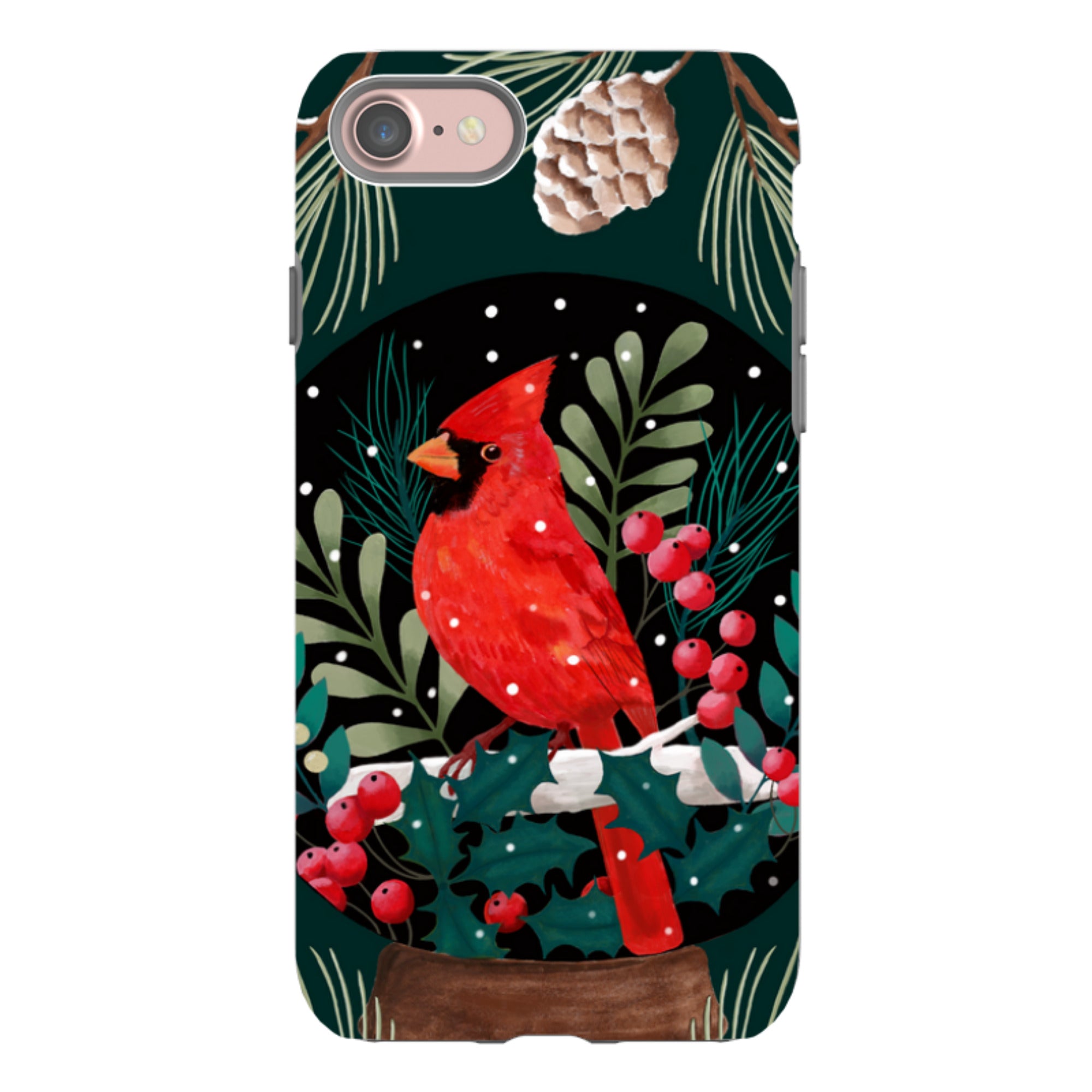 iPhone Tough Case - Red Cardinal By Bex Parkin