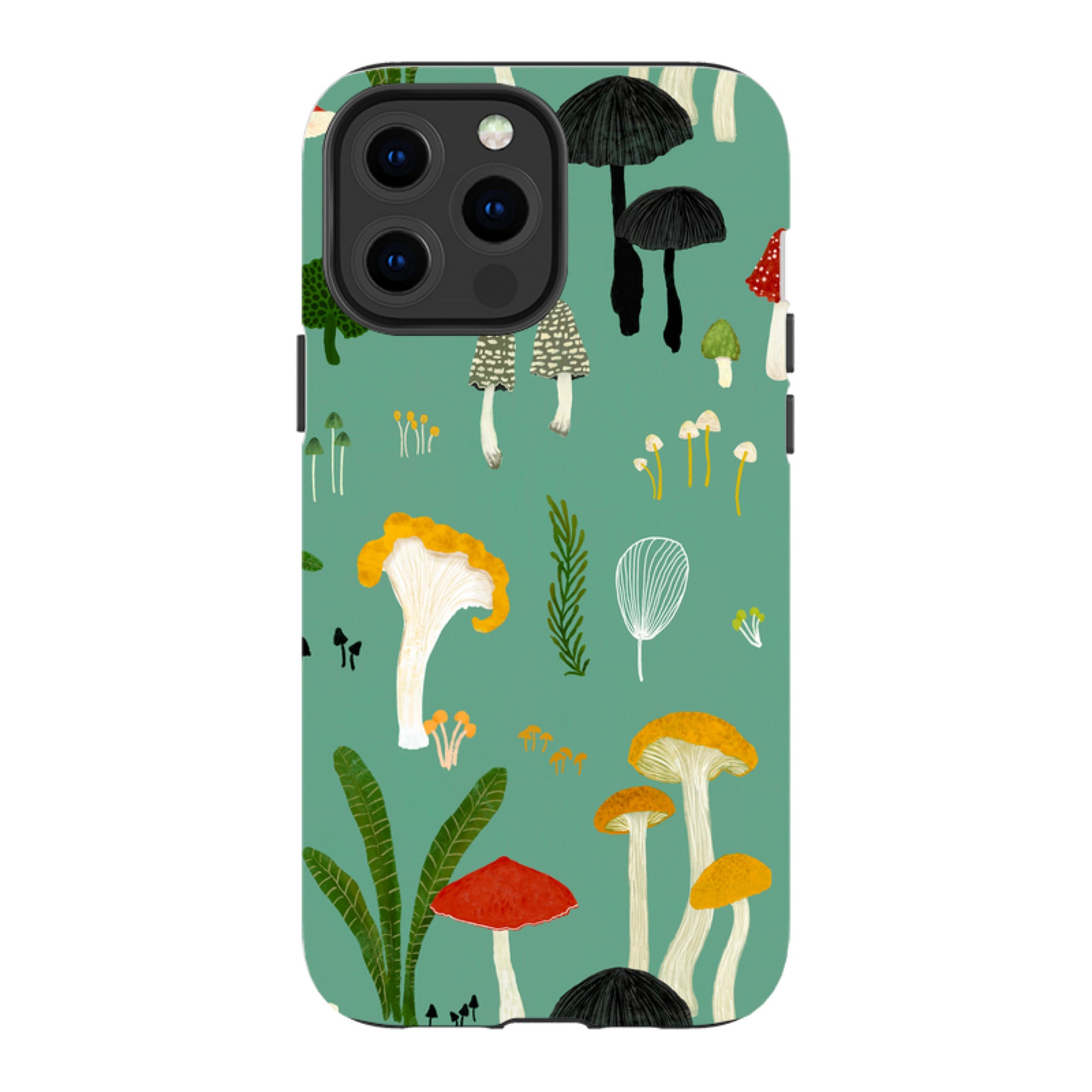 iPhone Tough Case - Mushroom Pattern By Katherine Quinn