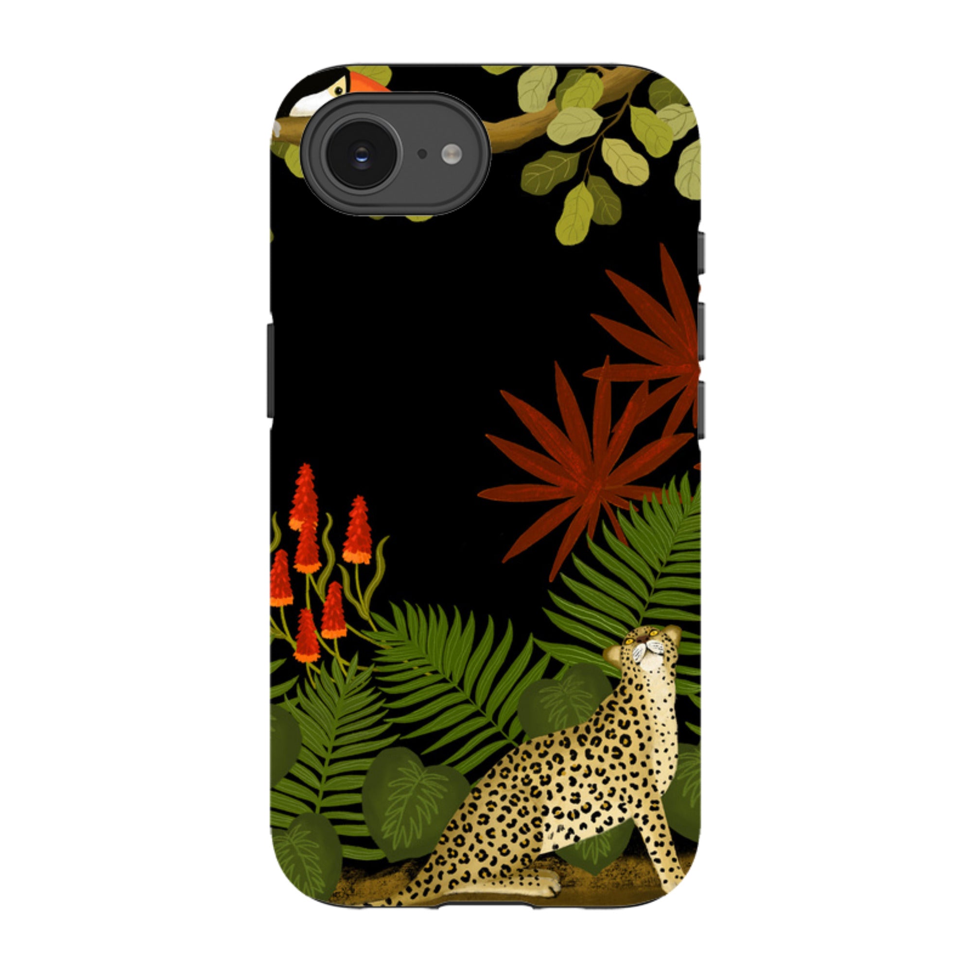 iPhone Tough Case - Toucan Leopard By Bex Parkin