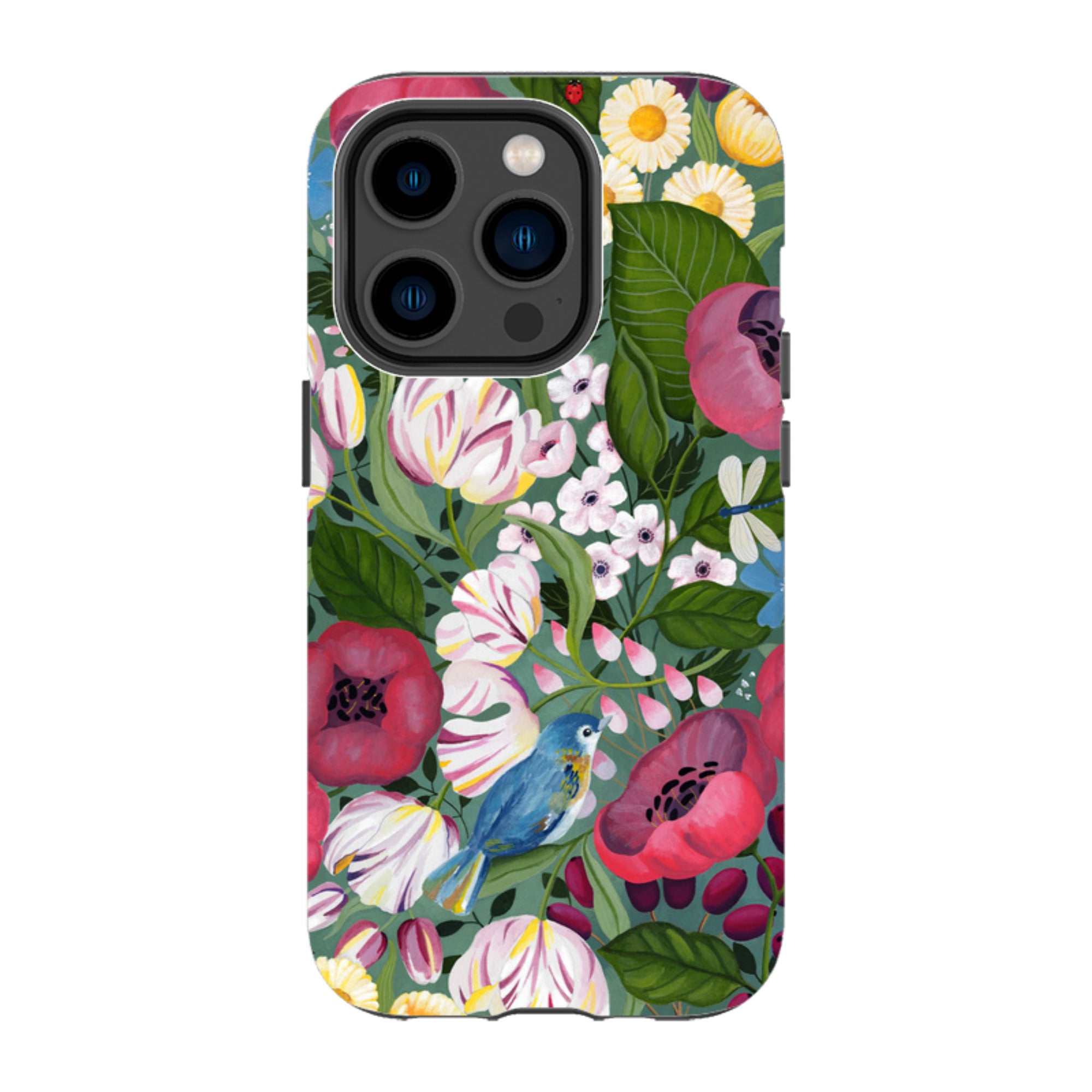 iPhone Tough Case - Bluebird Flowers By Bex Parkin