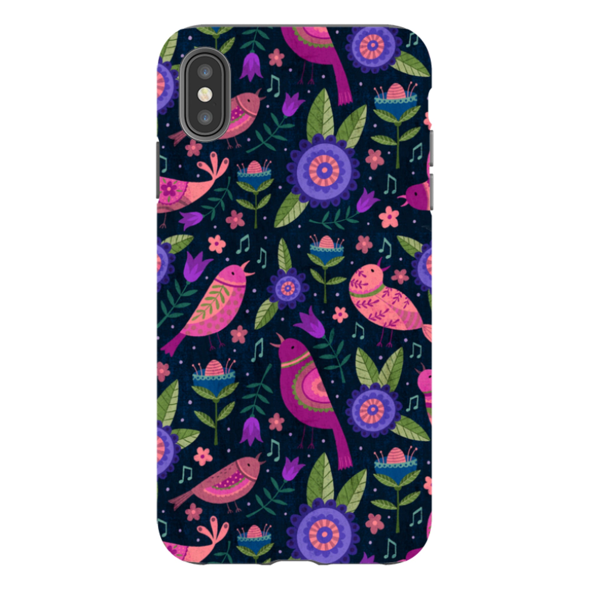 iPhone Tough Case - Bird Pattern VI By Suzy Taylor