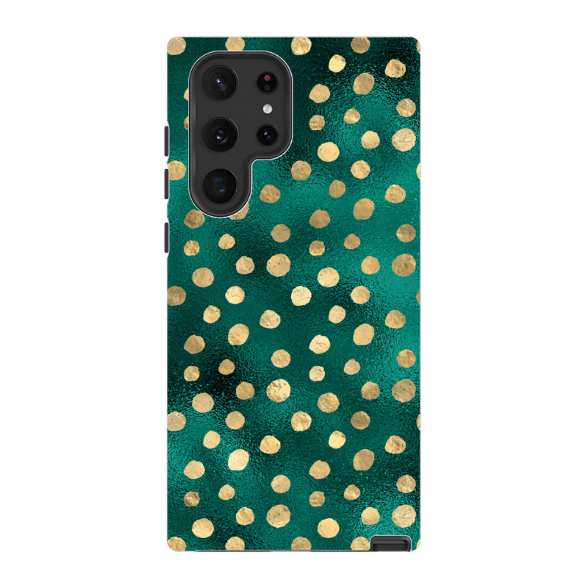 Samsung Tough Case - Forest and Gold Dots