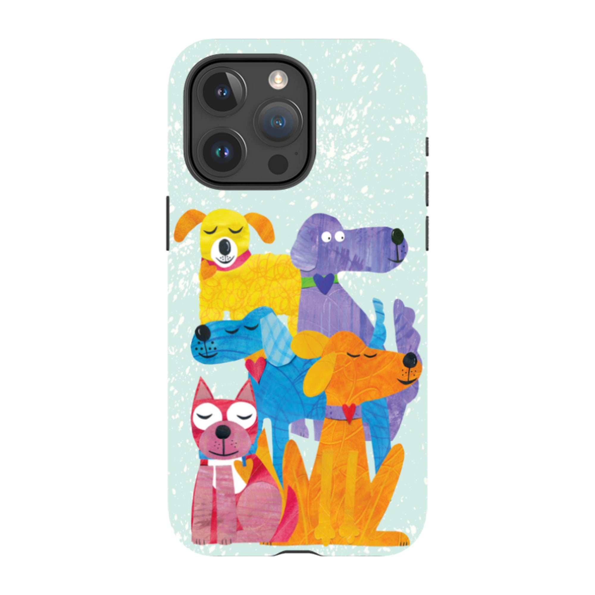iPhone Tough Case - Patch Work Pups By Tracey English