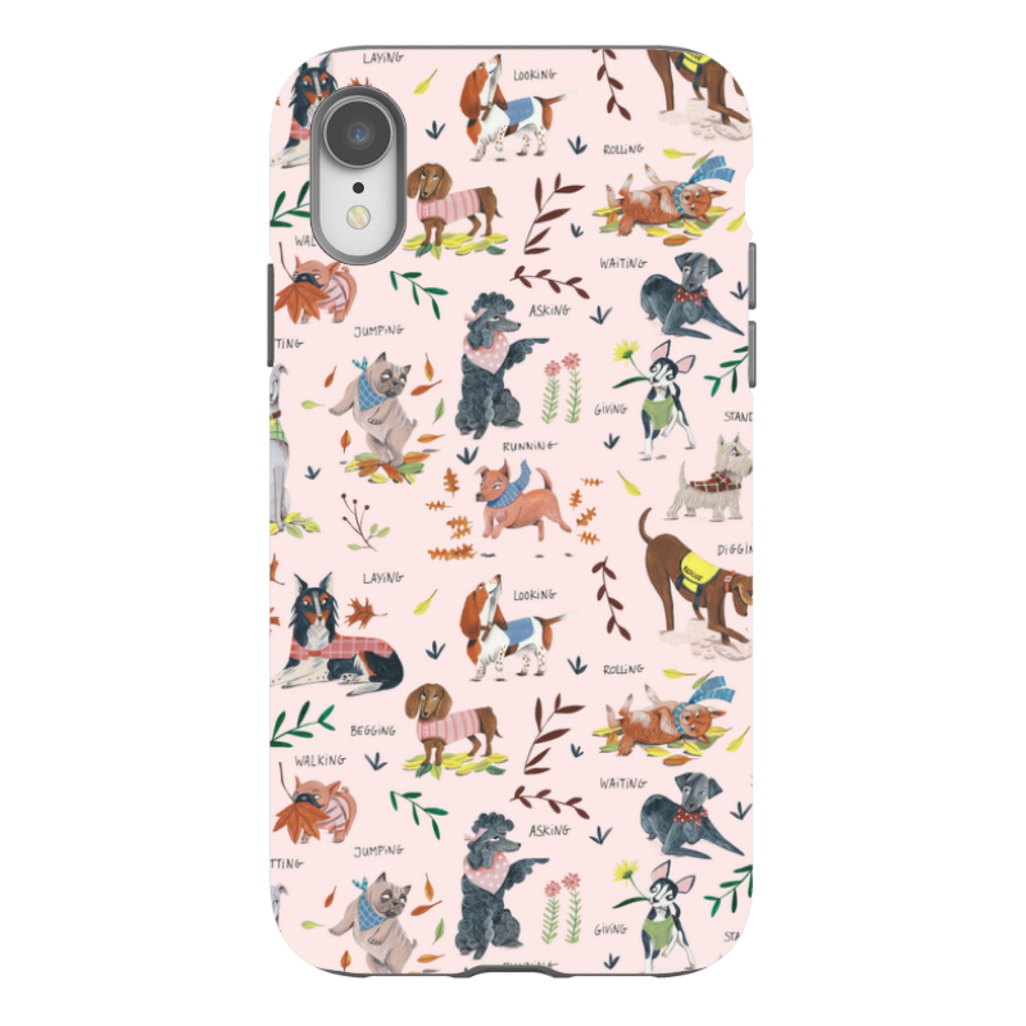 iPhone Tough Case - Dog Pattern By Caroline Bonne Muller