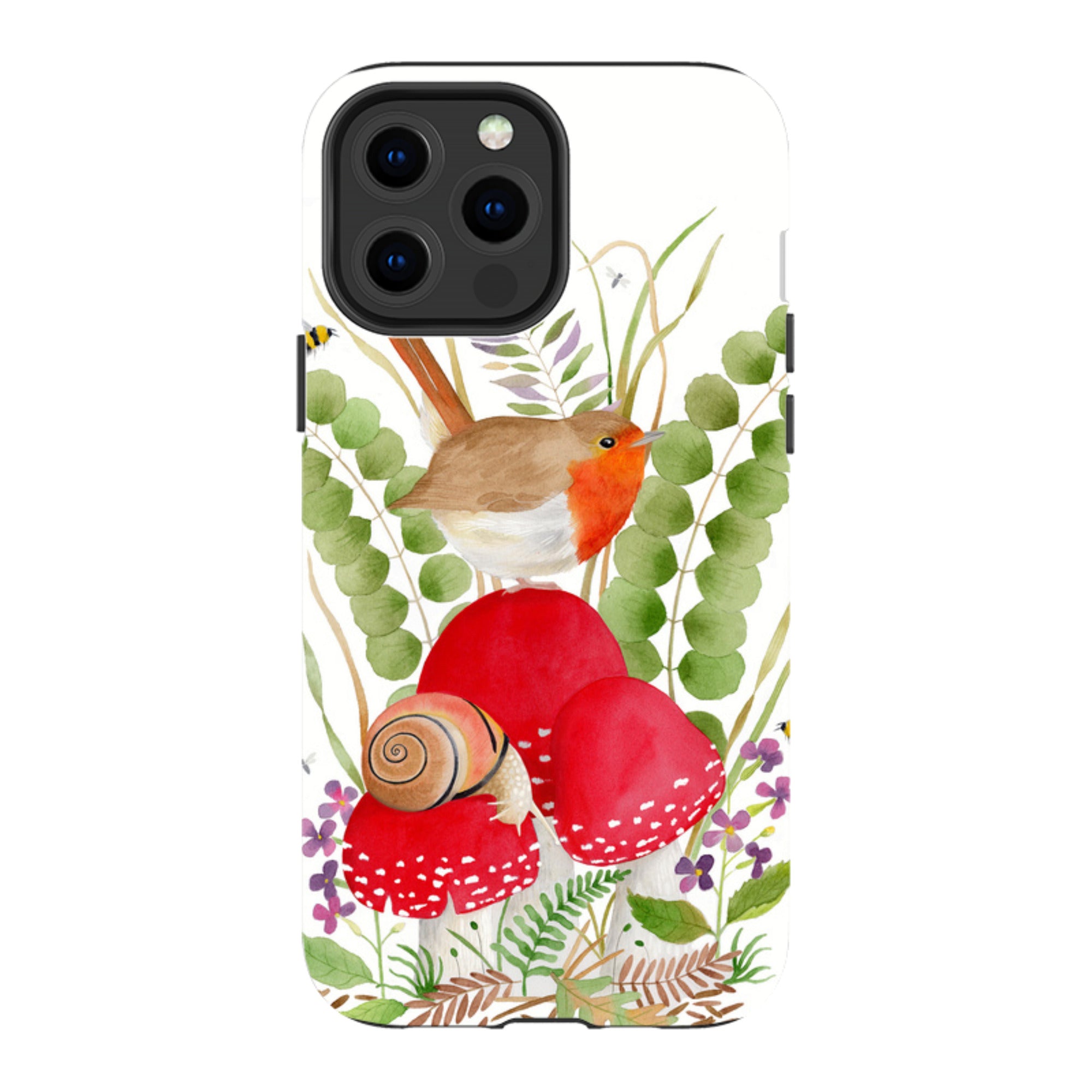 iPhone Tough Case - Robin And Snail By Bex Parkin