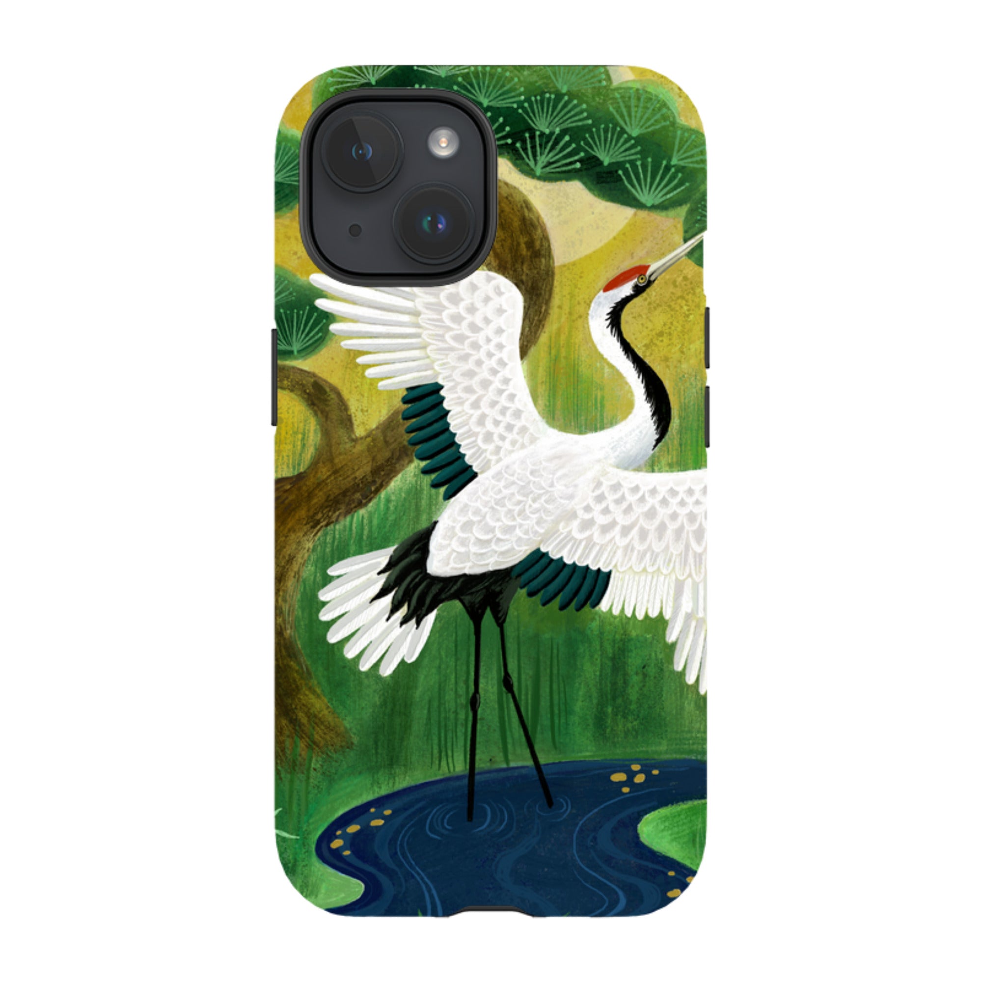 iPhone Tough Case - Crane By Bex Parkin